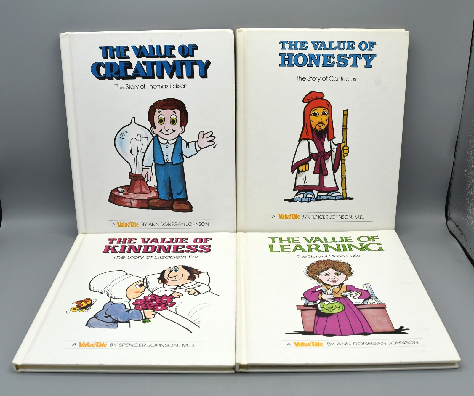 ValueTales Book Lot of 28 Johnson Vintage 1970s Hardcover Morals Biographies