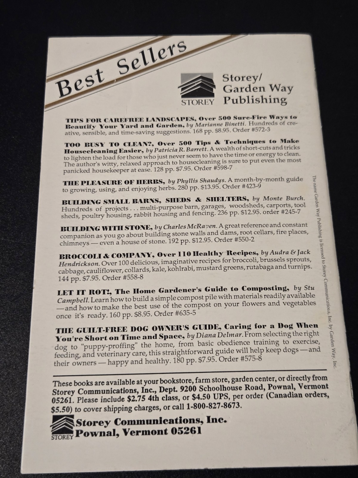 1984 The Best Fences – Garden Way Publishing Bulletin A-92 32 pages