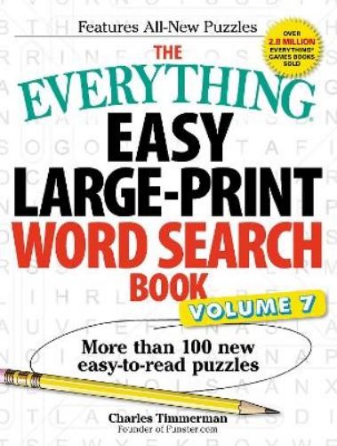 Charles Timmerm The Everything Easy Large-Print Word Search Book, Vo (Paperback)
