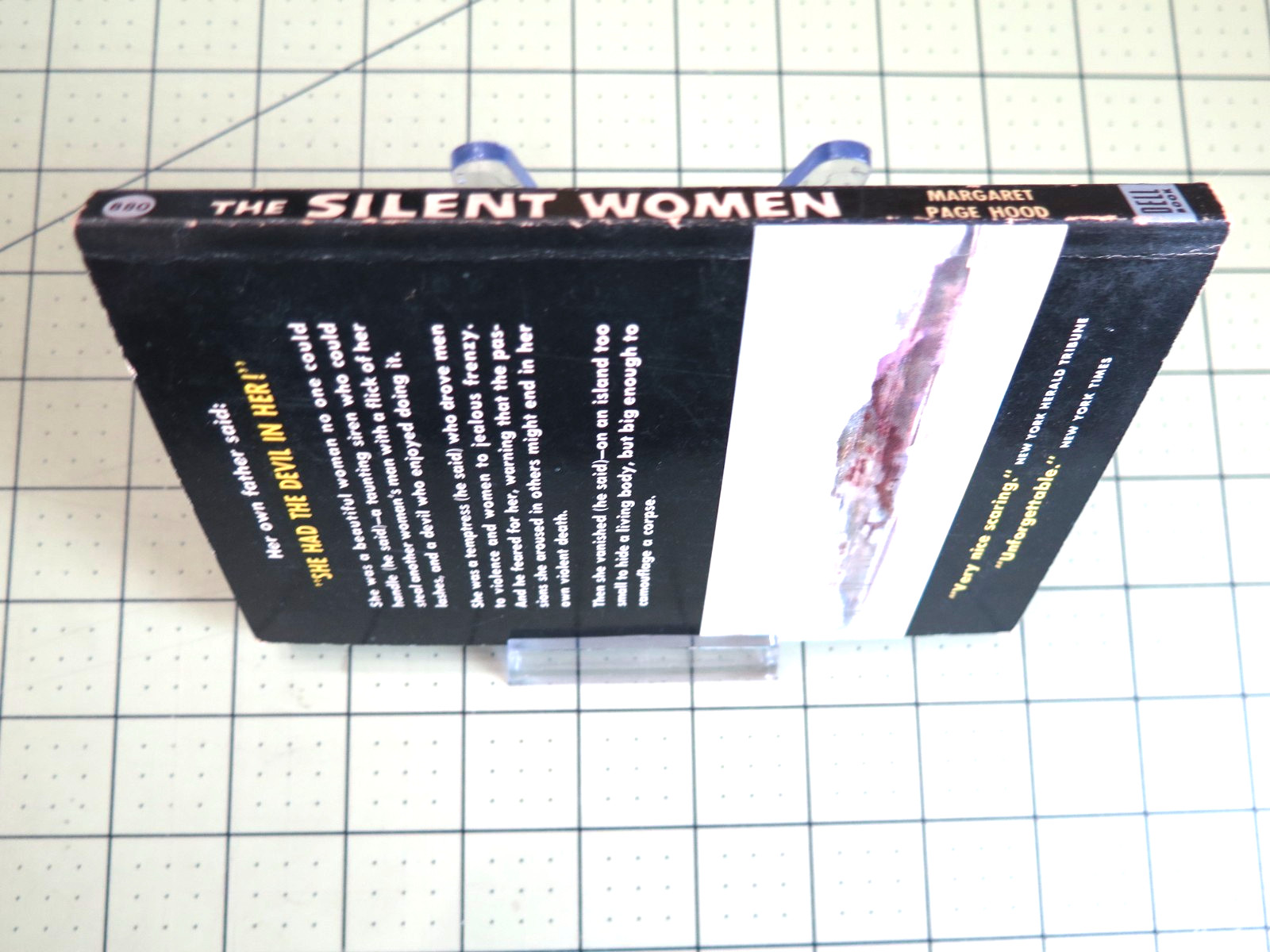 The Silent Women By Margaret Page Hood Vintage Dell #880 1953 Mystery Thriller