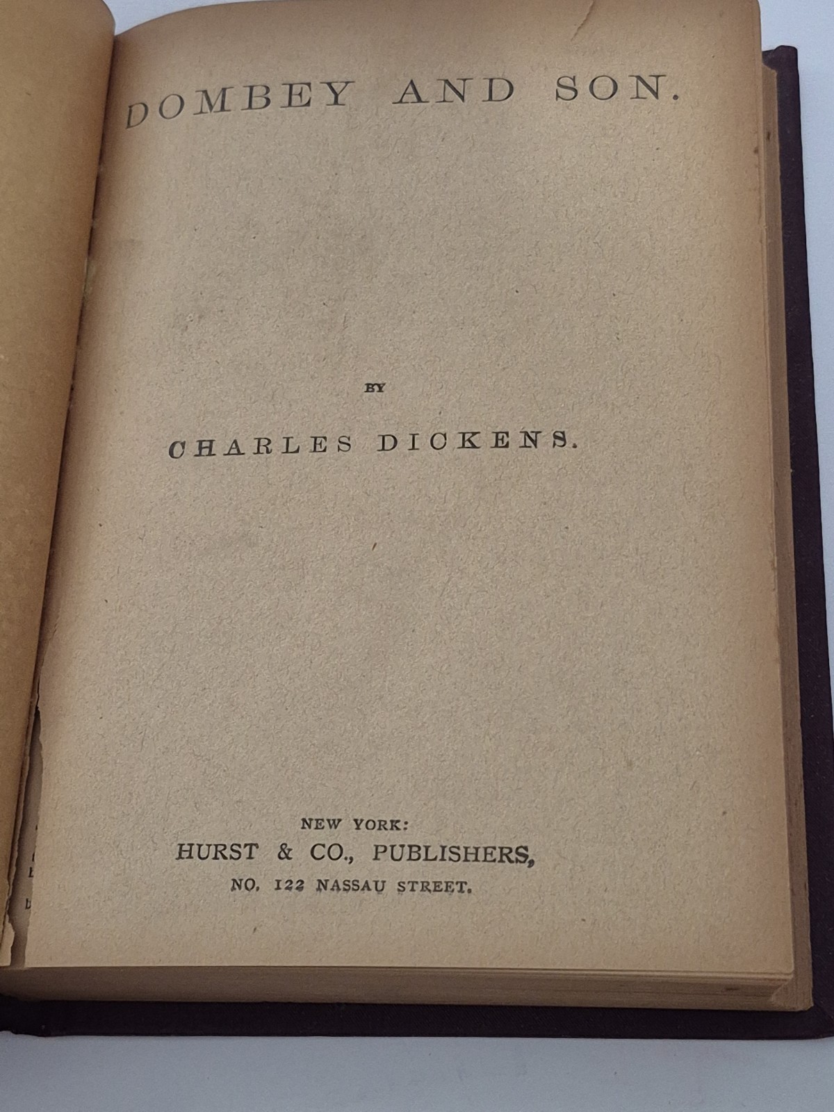 Dombey And Son Charles Dickens (Arlington Edition) Antique Book