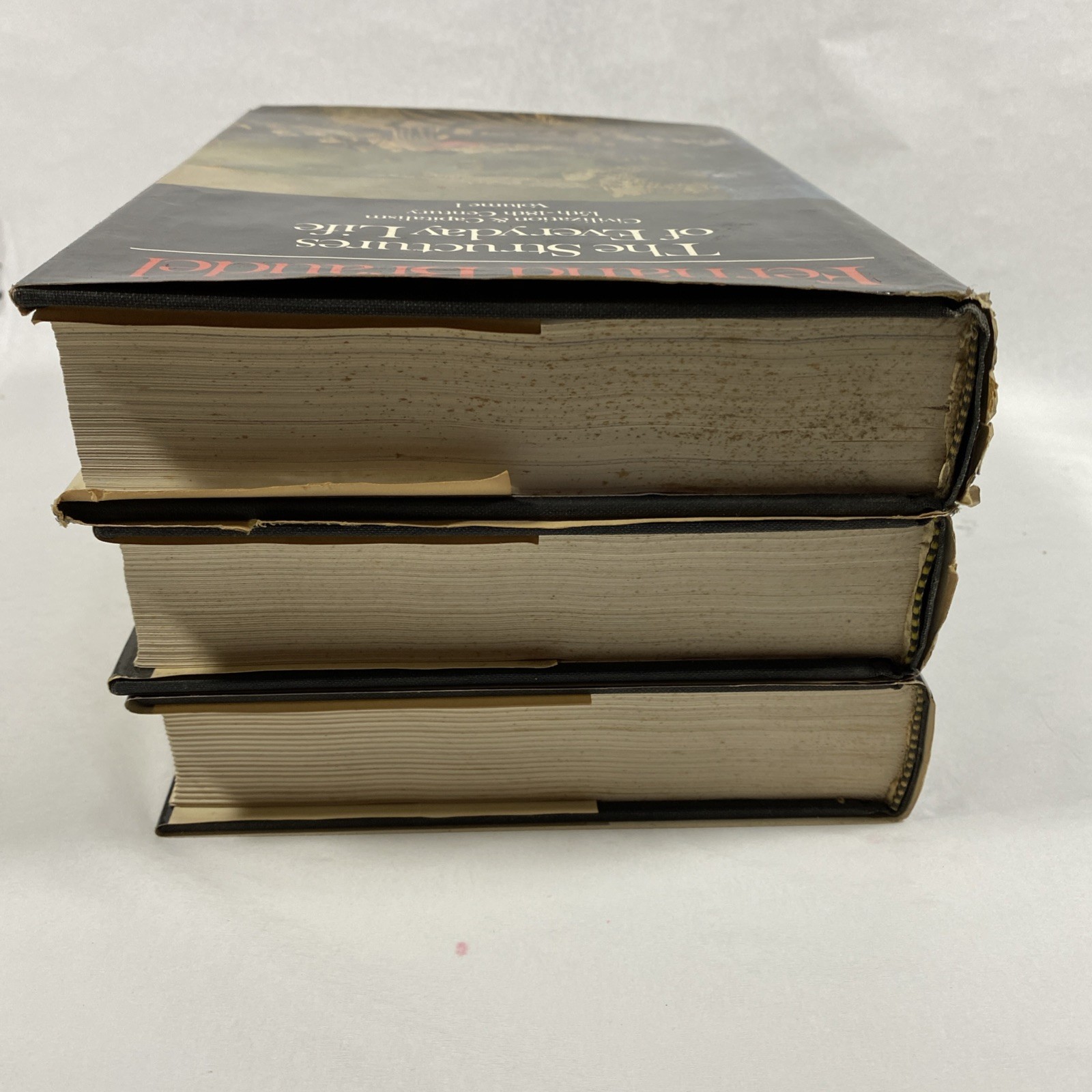 Civilization & Capitalism 15th-18th Century 3 Vol Set Fernand Braudel 1st US Ed
