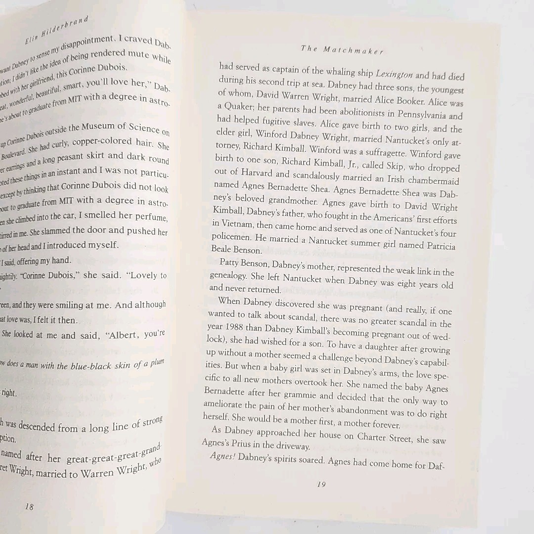 The Matchmaker by Elin Hilderbrand FIRST EDITION 2014 Hardcover Book
