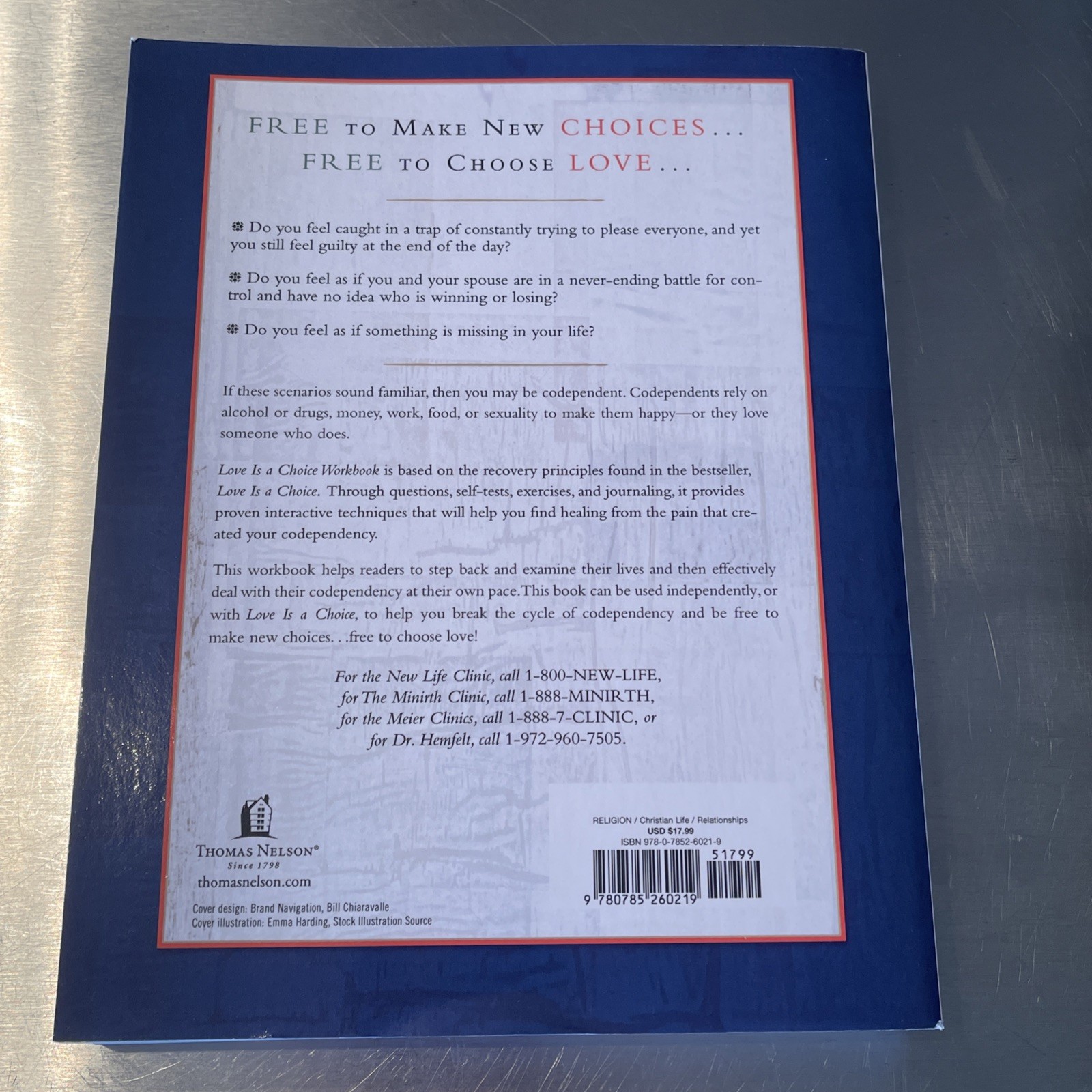 Love Is a Choice Letting Go Book & Workbook By Dr. Hemfelt, Minirth, Meier