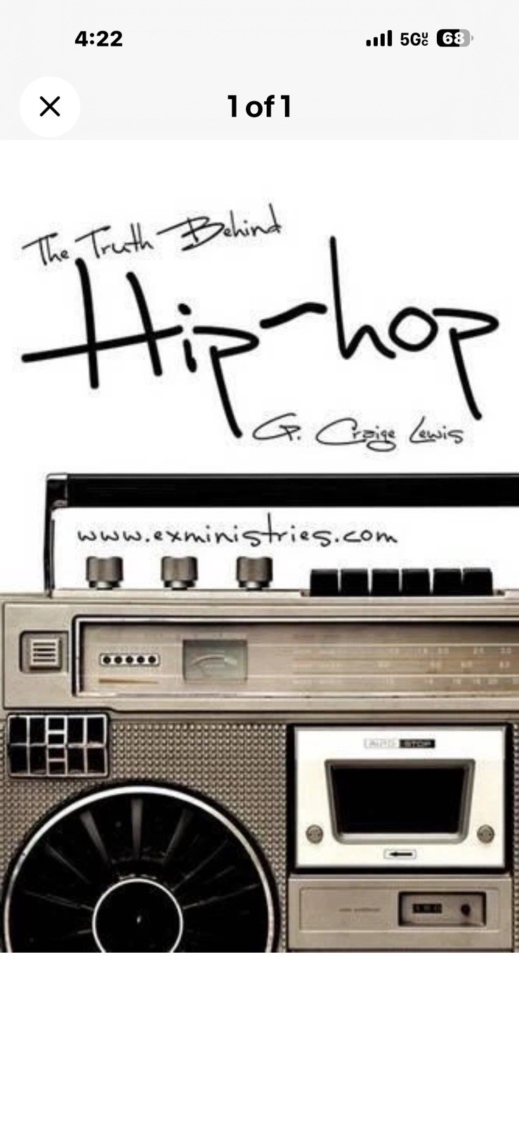 G Craige Lewis The Truth Behind Hip Hop (Paperback) New