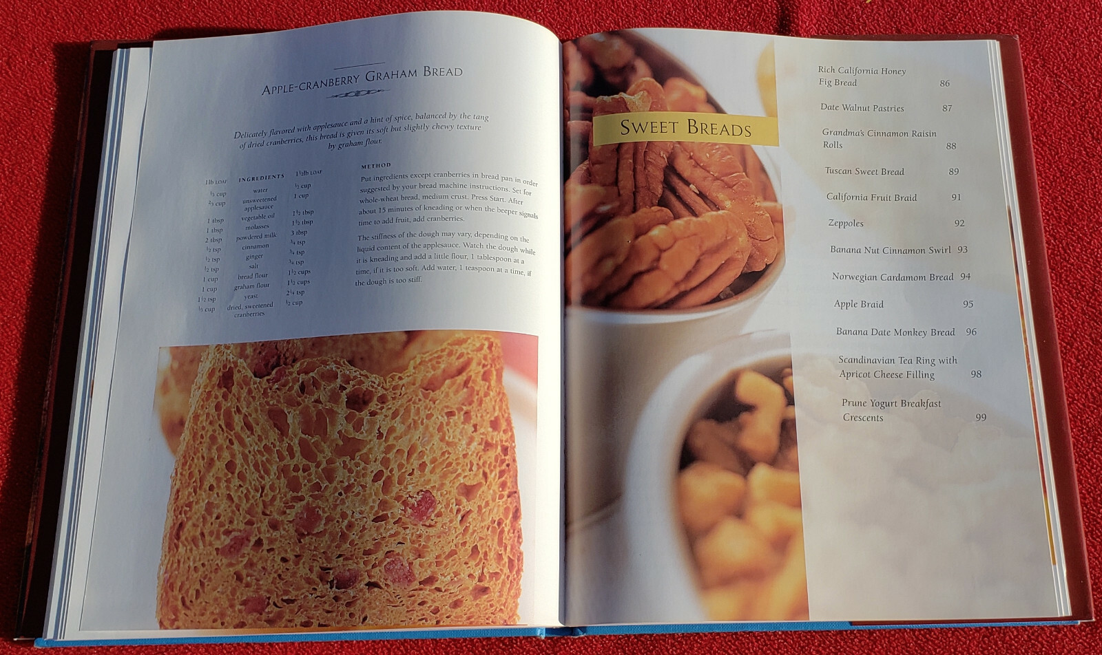 The New Bread Machine Book Marjie Lambert 1999 – 125 Pages Of Recipes & Photos