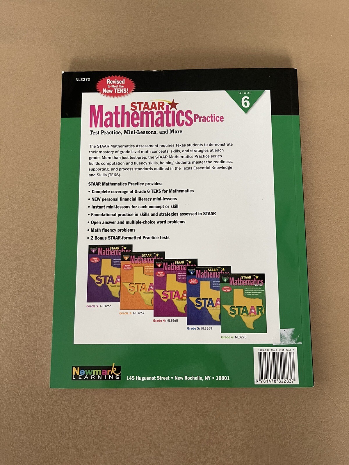 Staar Mathematics Practice Grade 6 – Newmark Learning