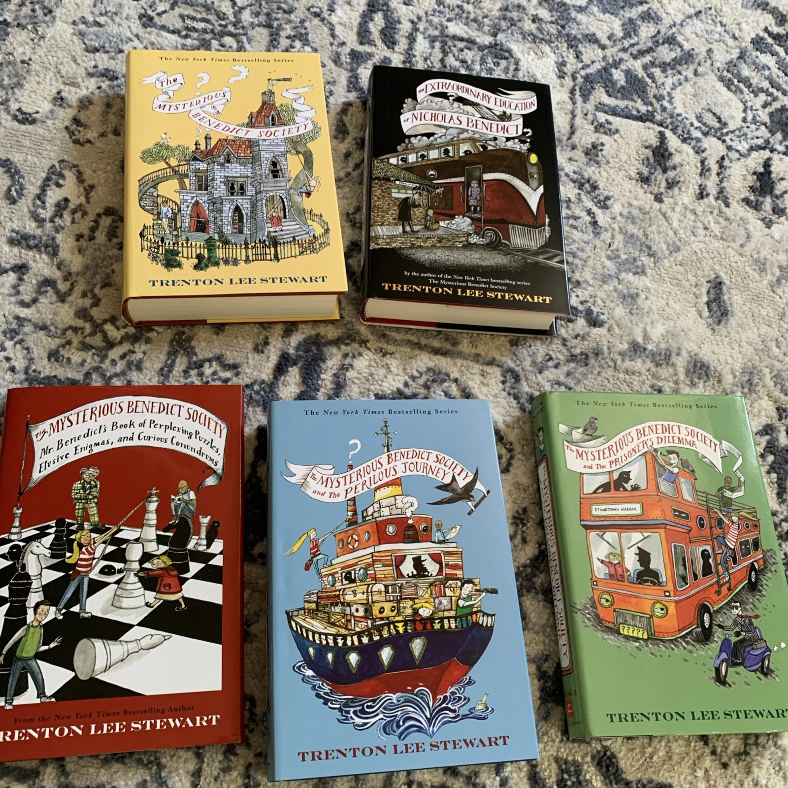 The Mysterious Benedict Society HARDCOVER Complete Collection Box Set First Ed.