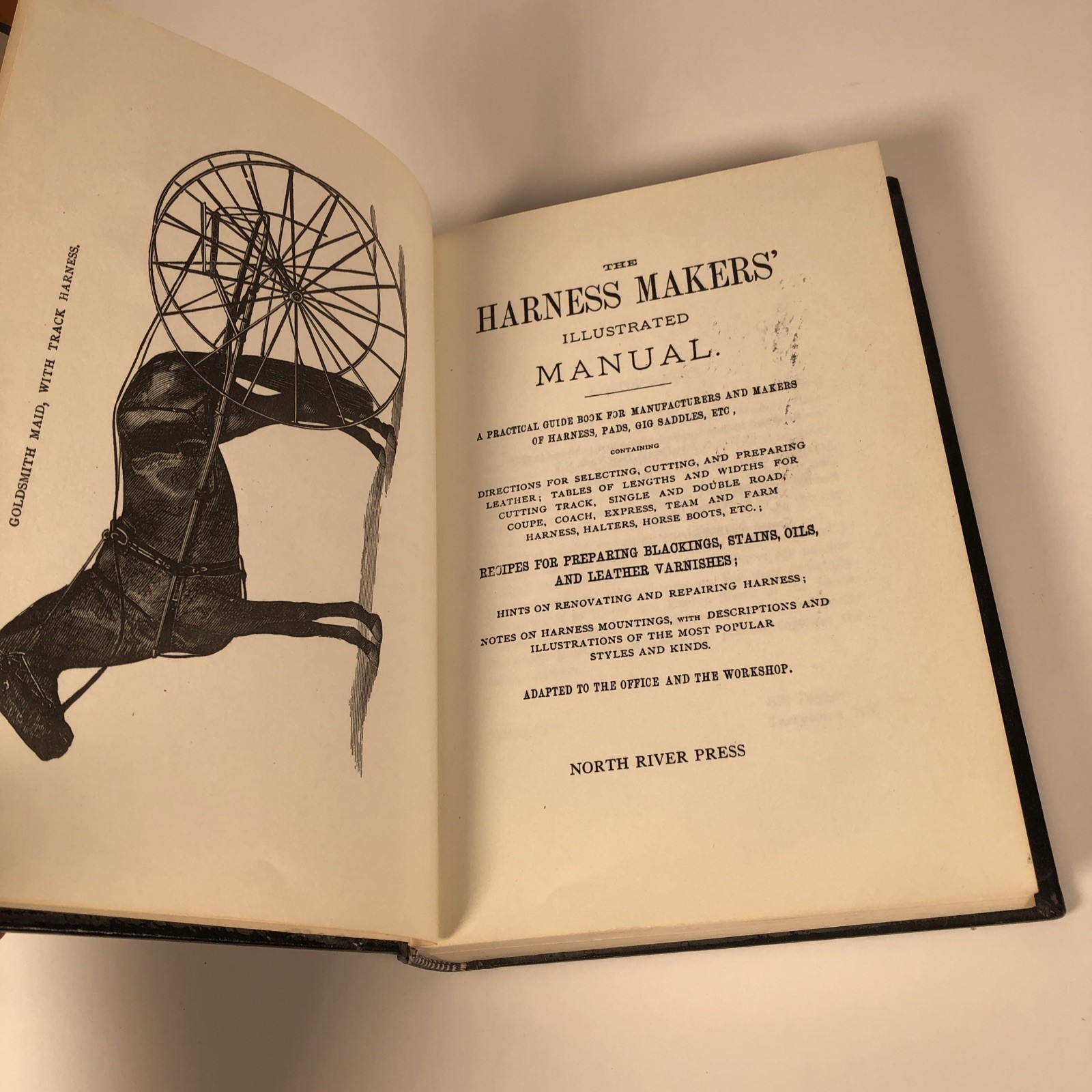 The Harness Makers’ Illustrated Manual – Faux Leather bound HC Facsimile Reprint