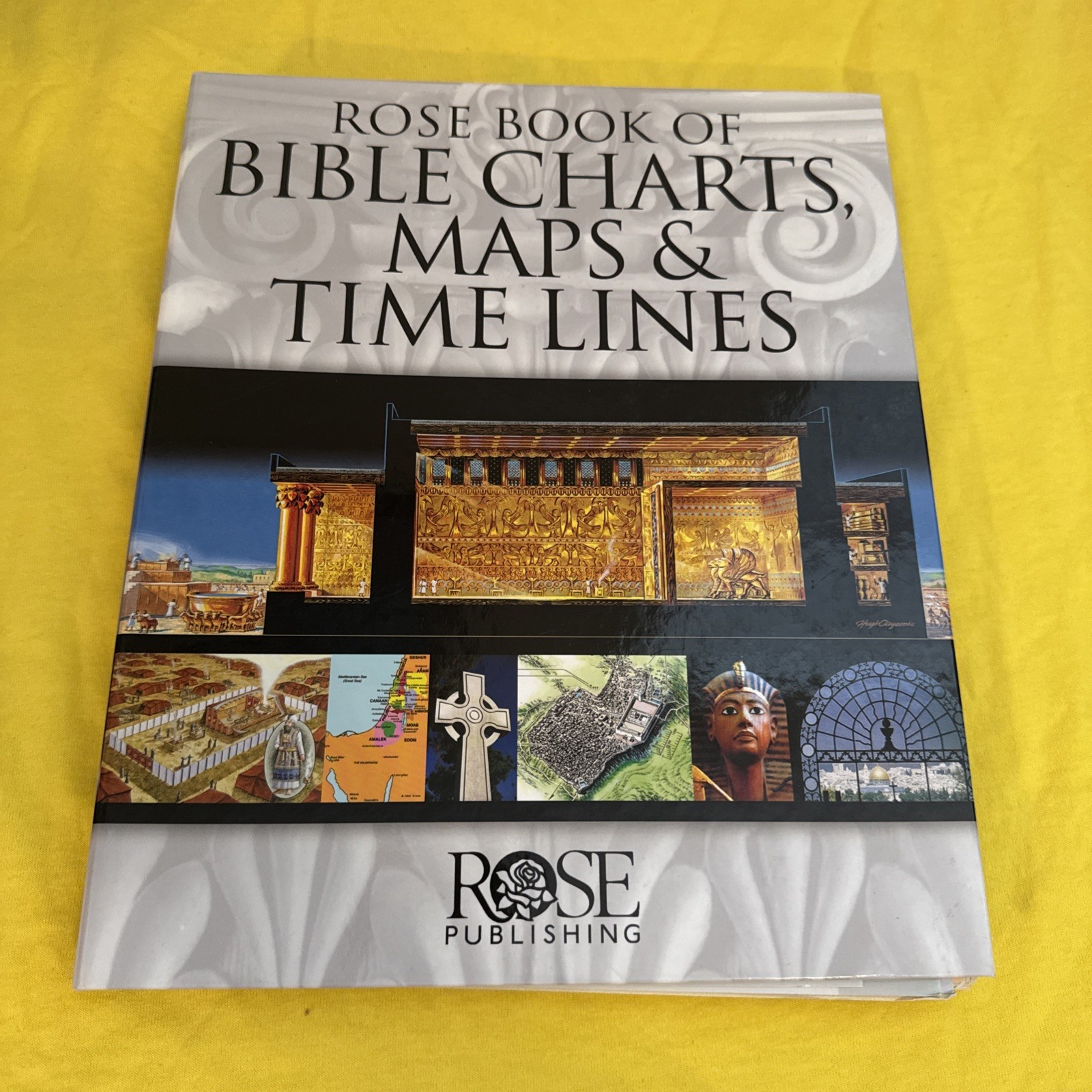 Rose Book of Bible Charts, Maps & Time Lines 2005 Rose Publishing Spiral HC Good