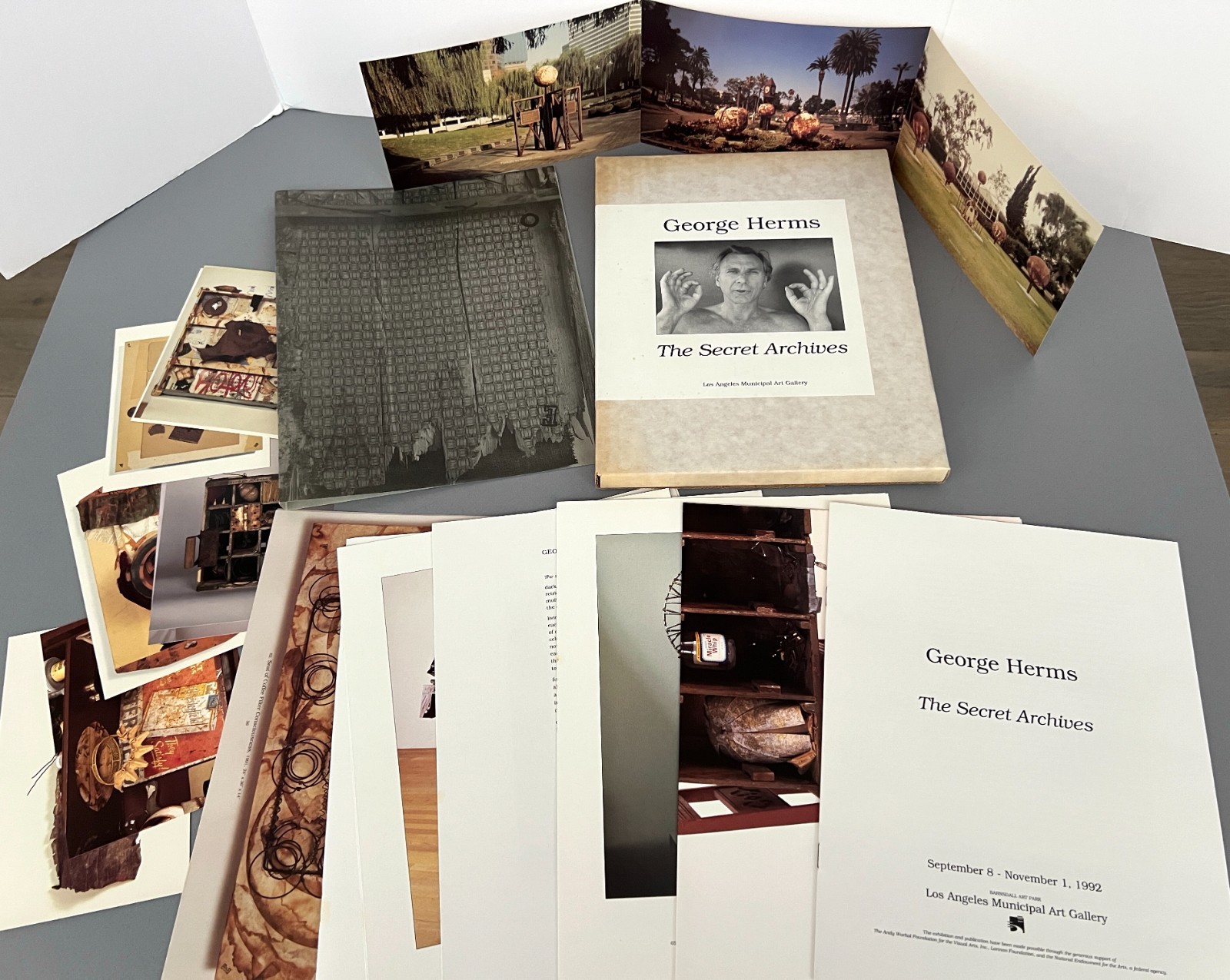GEORGE HERMS Los Angeles Municipal Art Gallery THE SECRET ARCHIVES Portfolio ’92