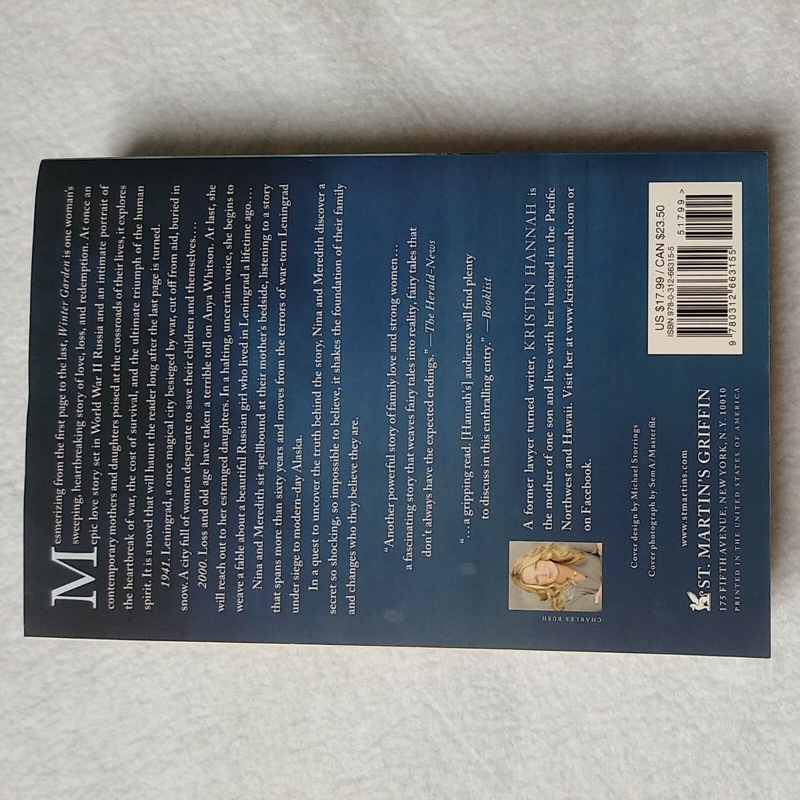 Winter Garden by Kristin Hannah 2011 Trade Paperback)