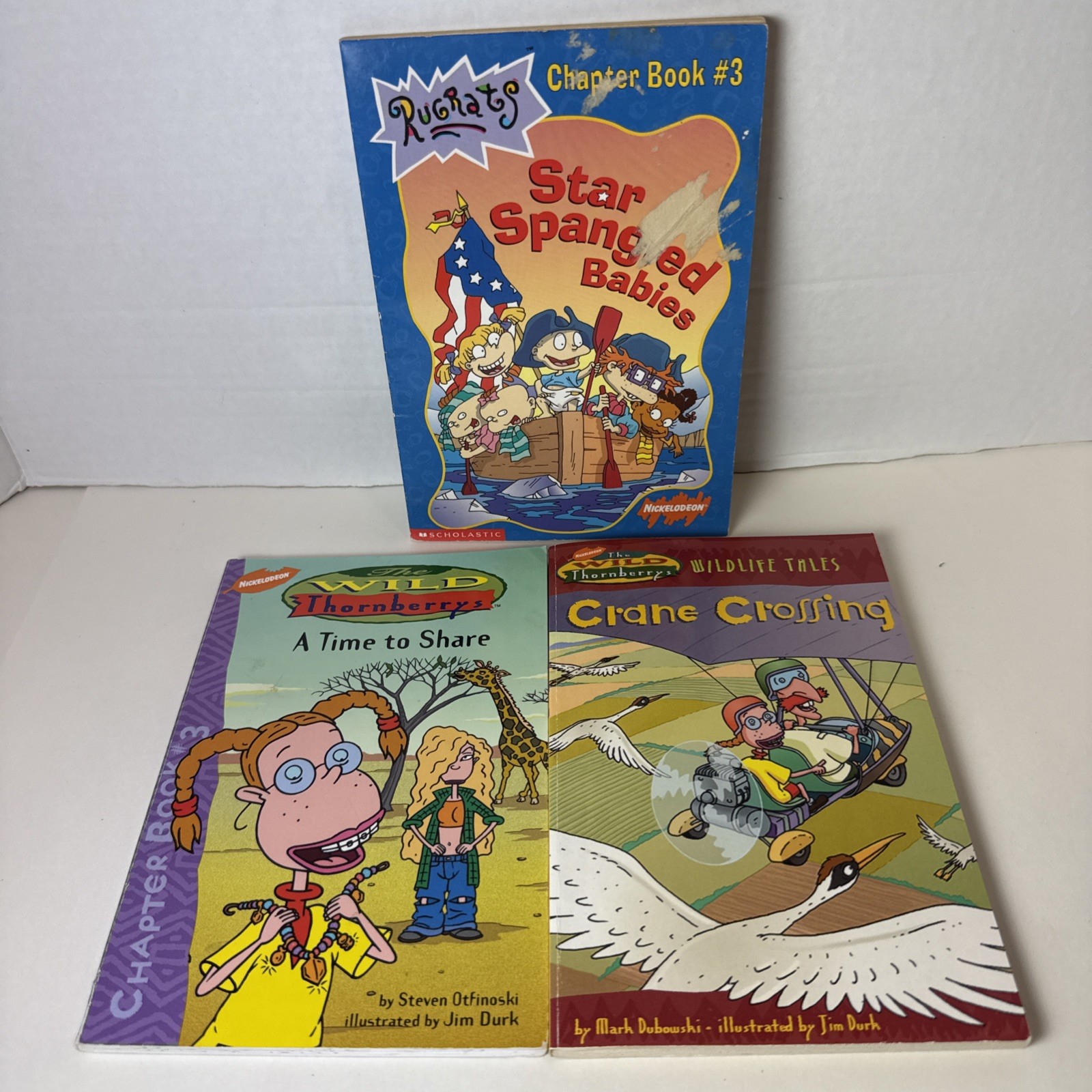 Nickelodeon Wild Thornberrys Book & Rugrats Lot 3 Vintage Cartoon Kids Paperback