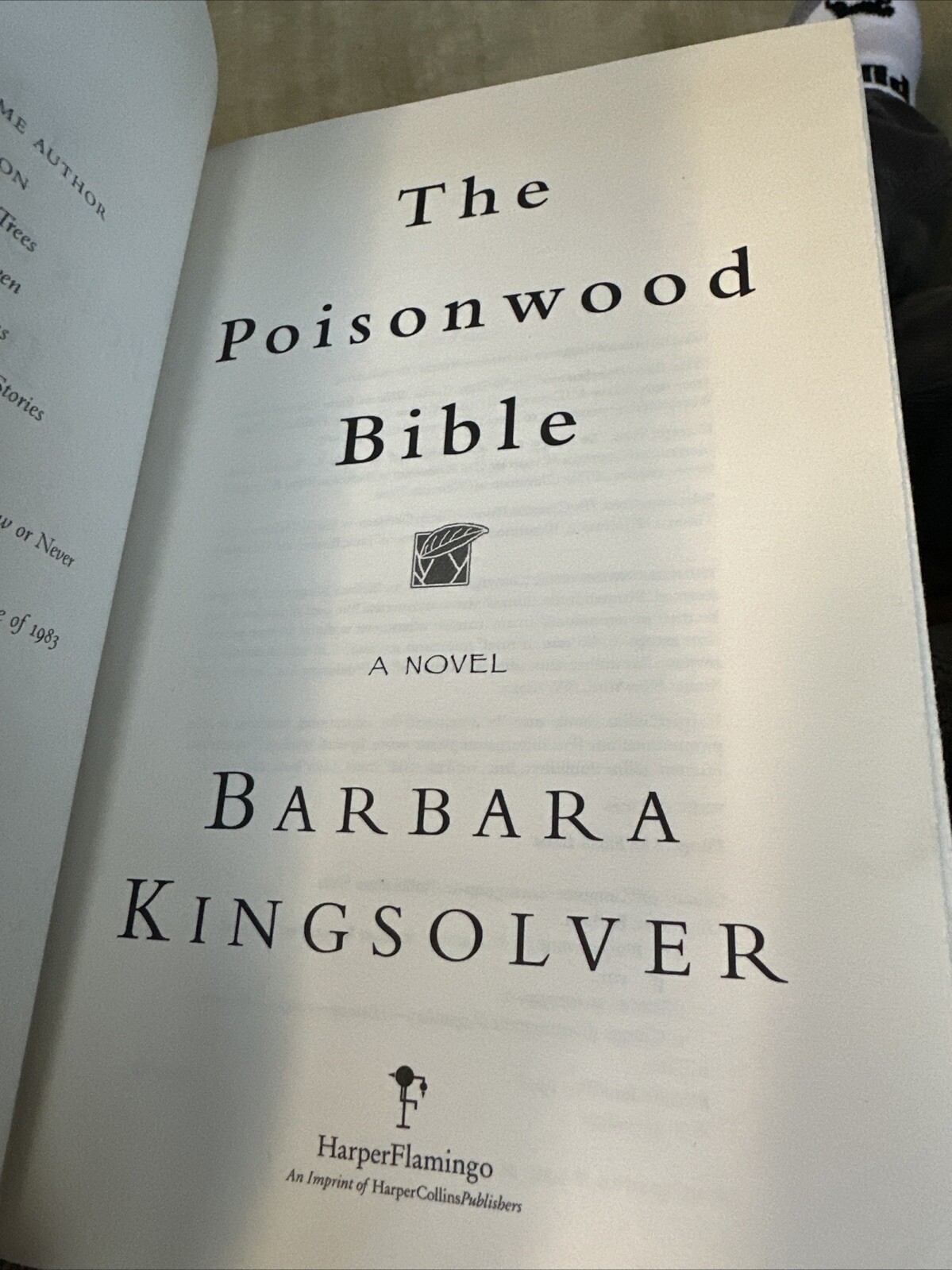 Poisonwood Bible by Barbara Kingsolver (1998, Hardcover)
