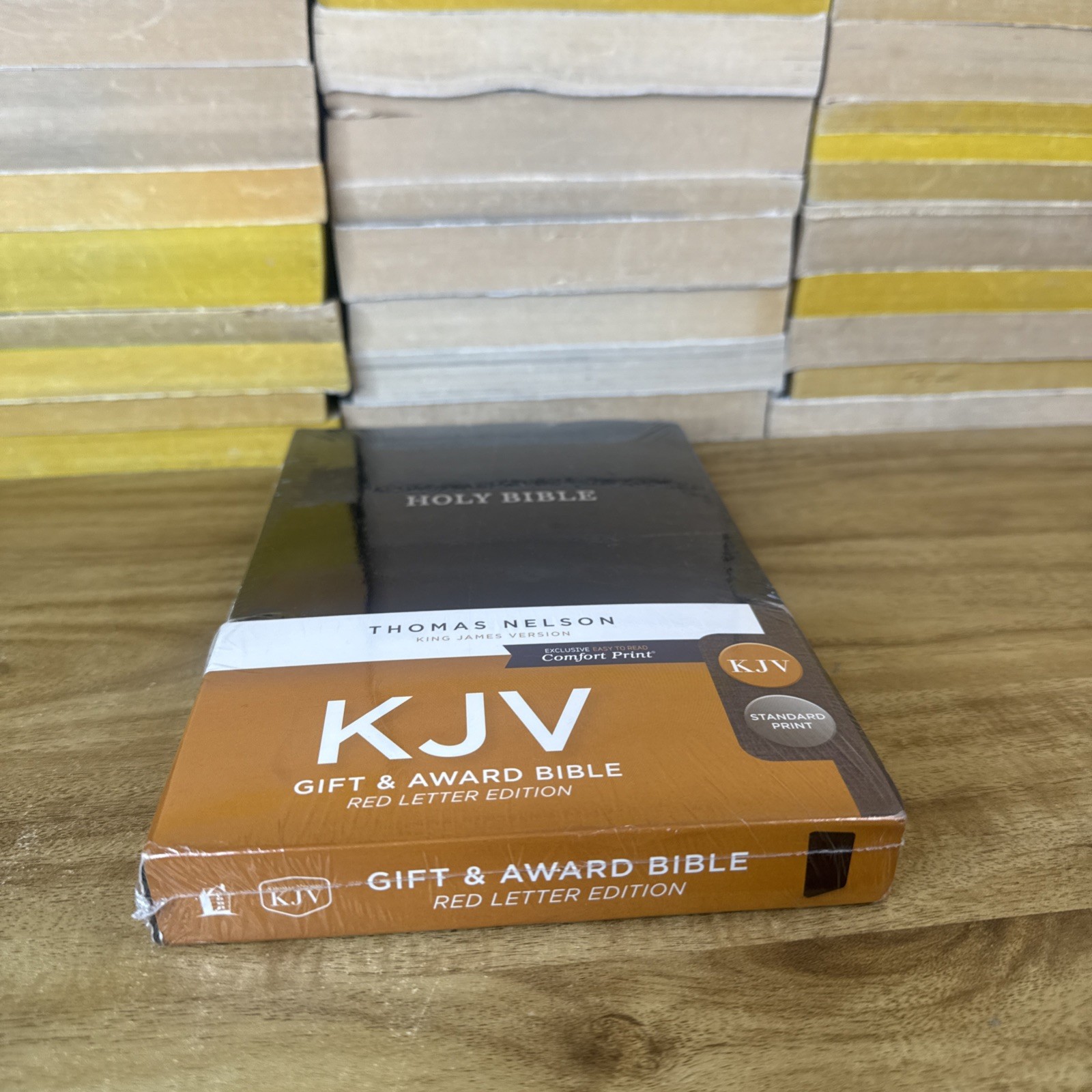 KJV Gift and Award Bible Imitation Leather Black Leatherette New Sealed