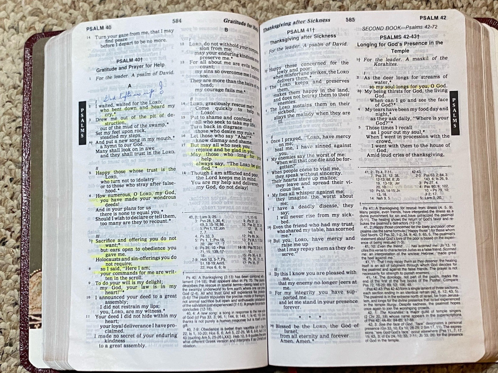 1987 New American Bible Holy Bible Catholic Bible Press 9055NBG Bonded Leather