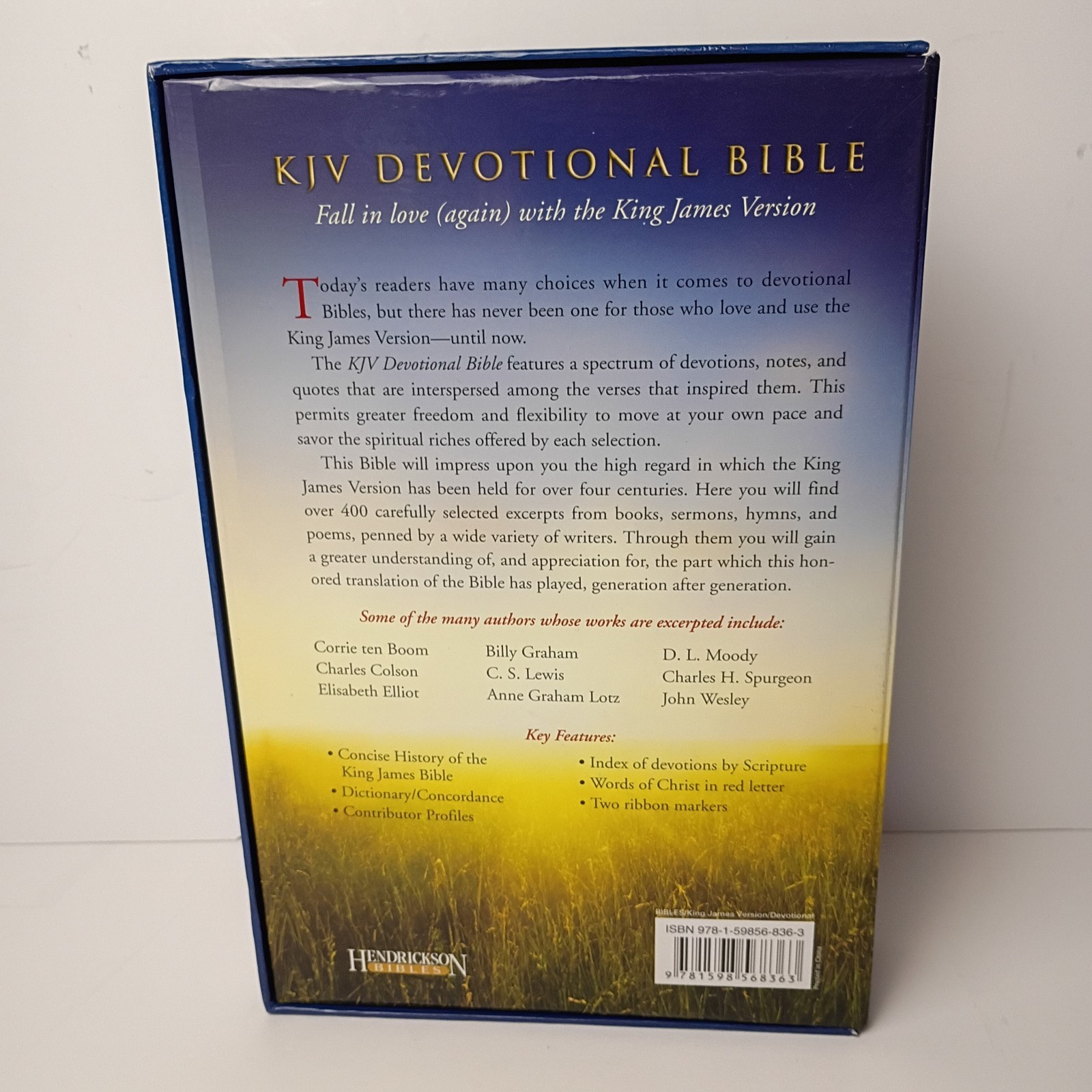 KJV Devotional Holy Bible 2011 Hendrickson Publishers King James Version Graham