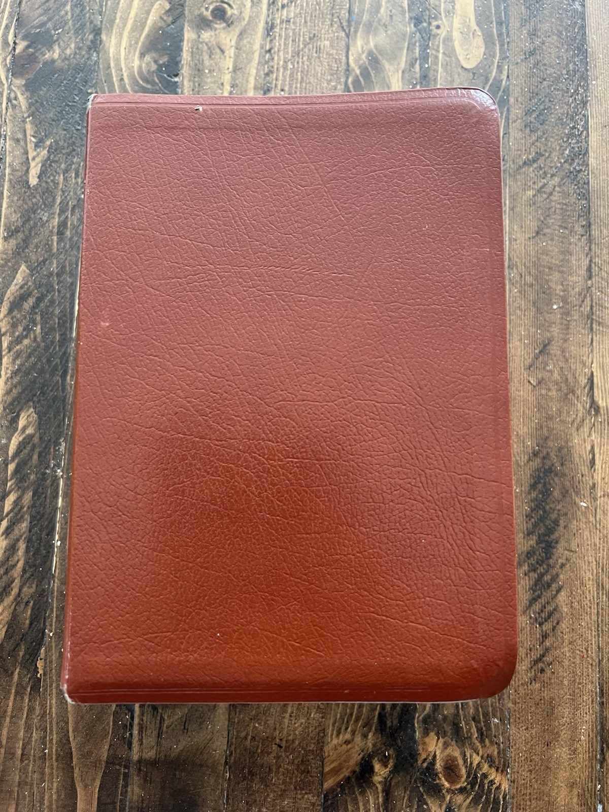 1989 Brown Simulated Leather LDS Indexed Quad 7-1/2” X 5-1/2” Clean!