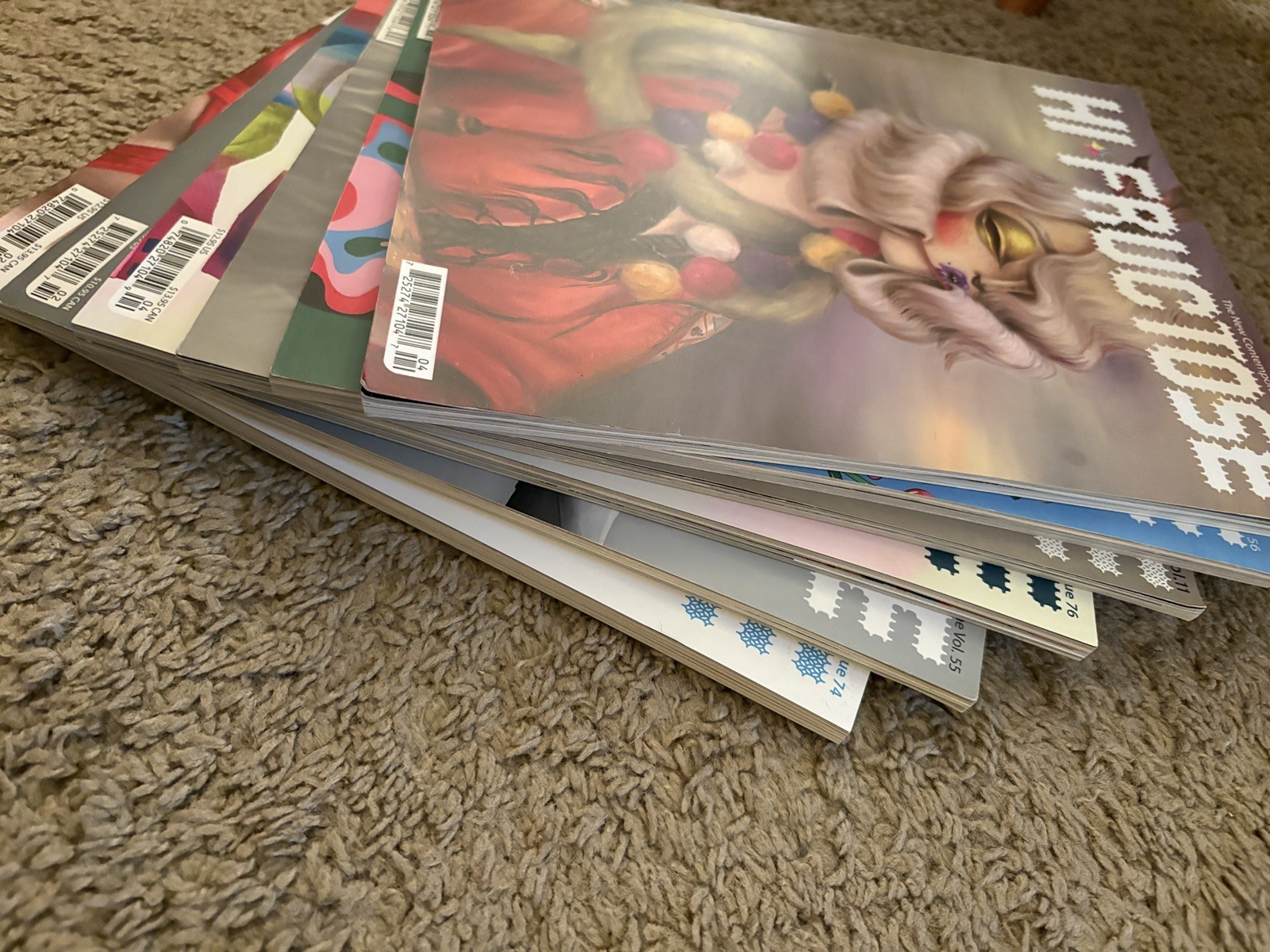 Hi Fructose Magazine Lot of 6 Issues 2009-2025 Volumes 11 55 56 57 74 76
