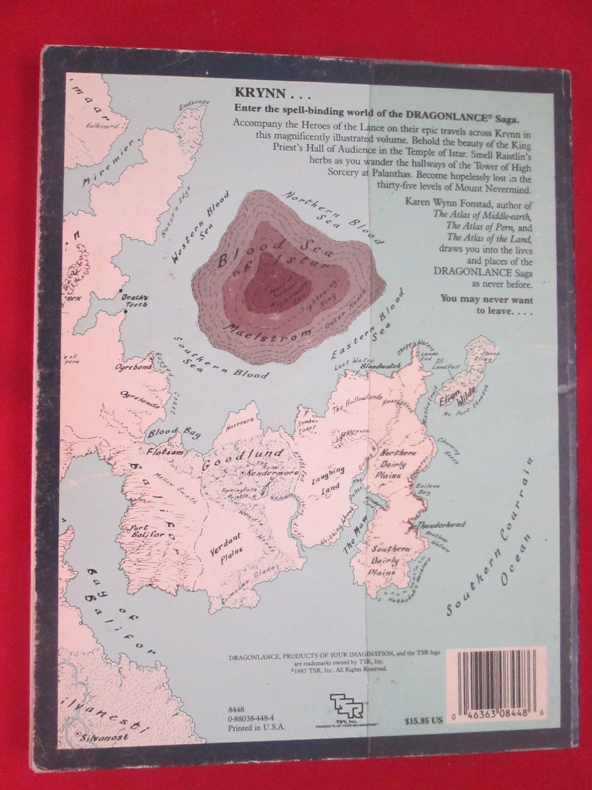 Dungeons & Dragons The Atlas Of The DragonLance World TSR 8448 1987