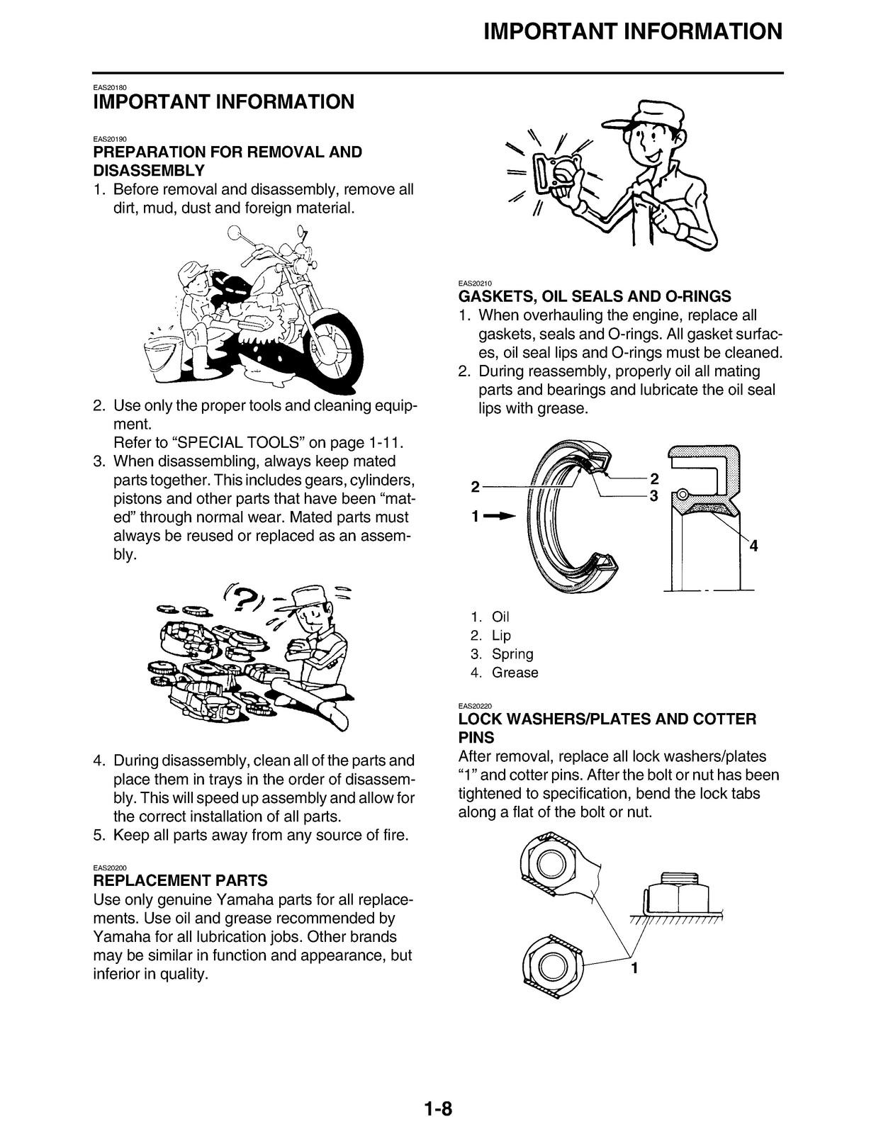 YAMAHA XV1900 Roadliner Stratoliner Service Manual 2006-2009, FOLDOUTS