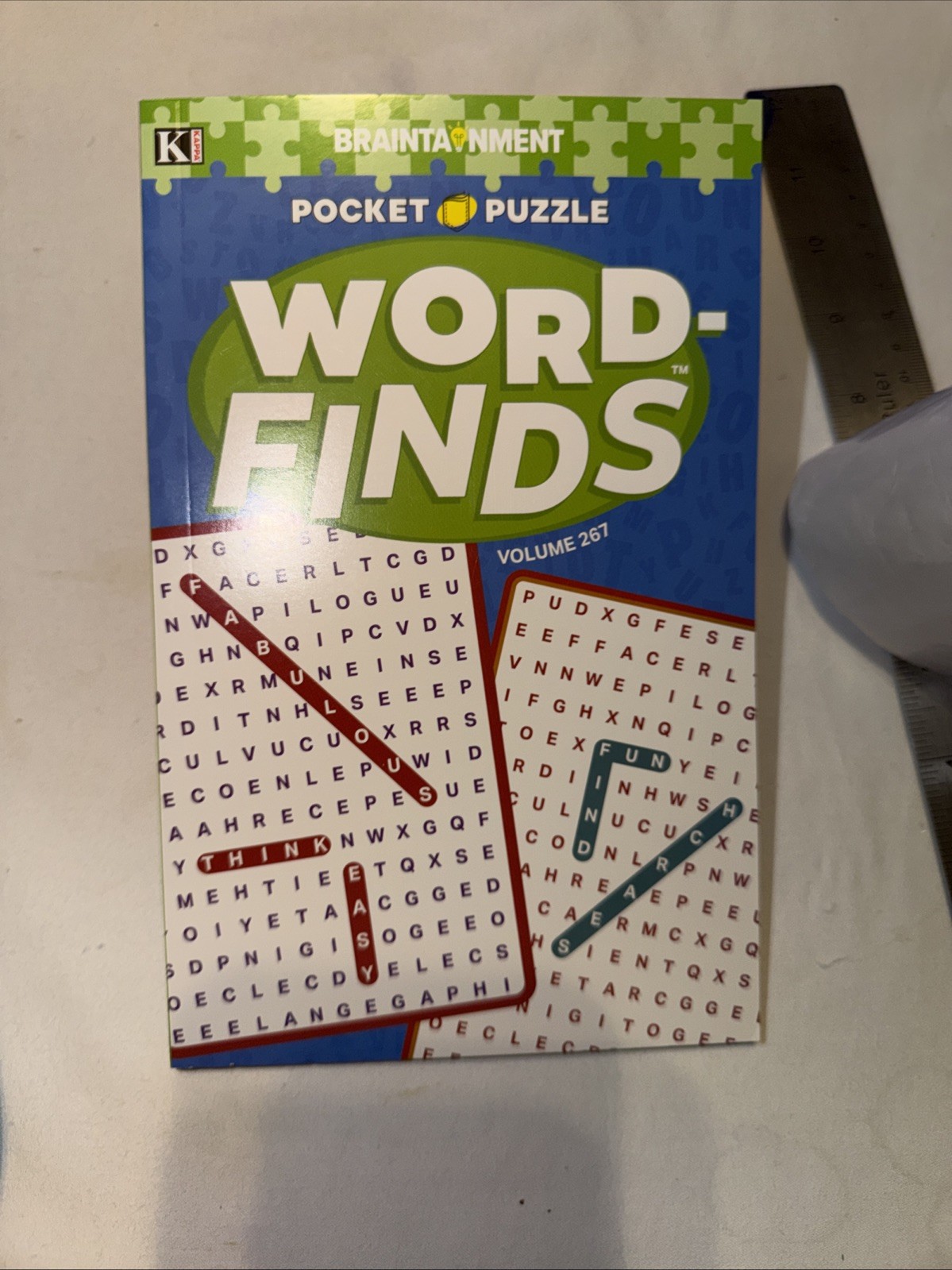 KAPPA Word-Find Pocket Puzzle Volume 267 Pages 130 W/ 58 Puzzles Large Print NEW