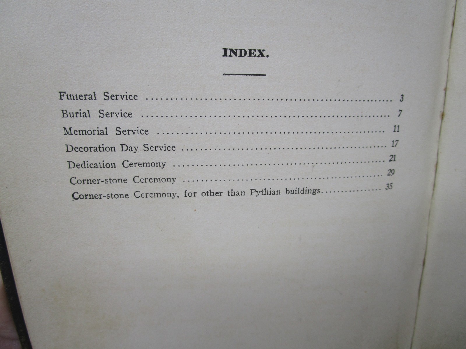 Pythian Service Book 1916