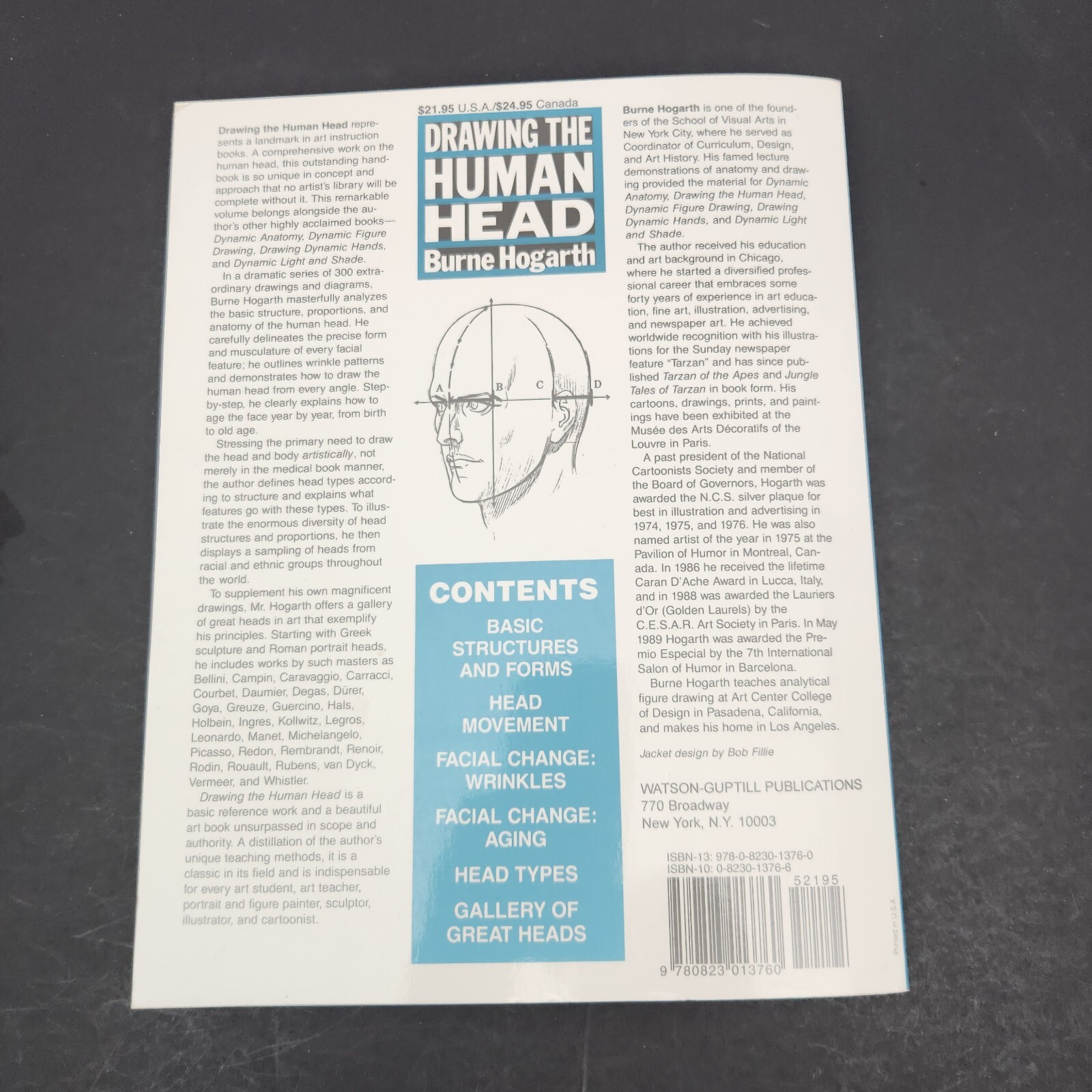 Drawing the Human Head by Burne Hogarth proportions types aging feature movement