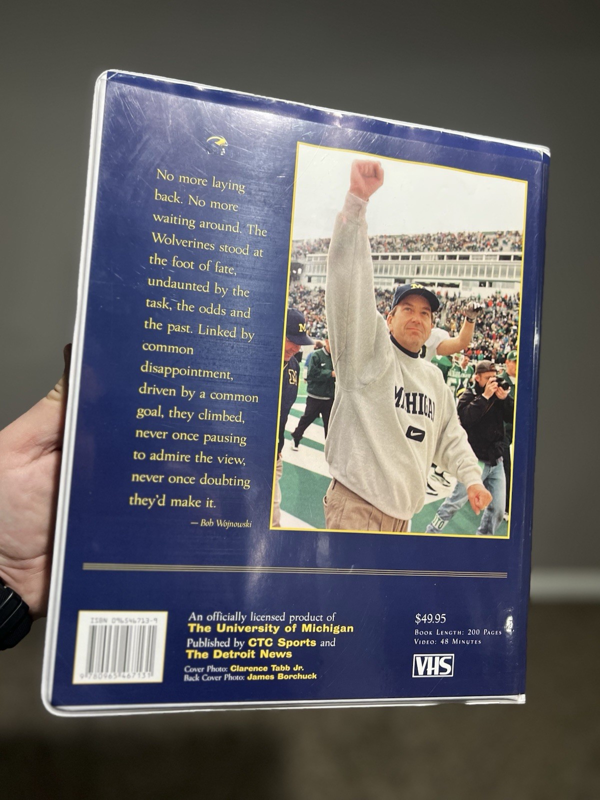 Amazing Blue: Michigan’s 1997 Championship Season VHS Tape & Book Set