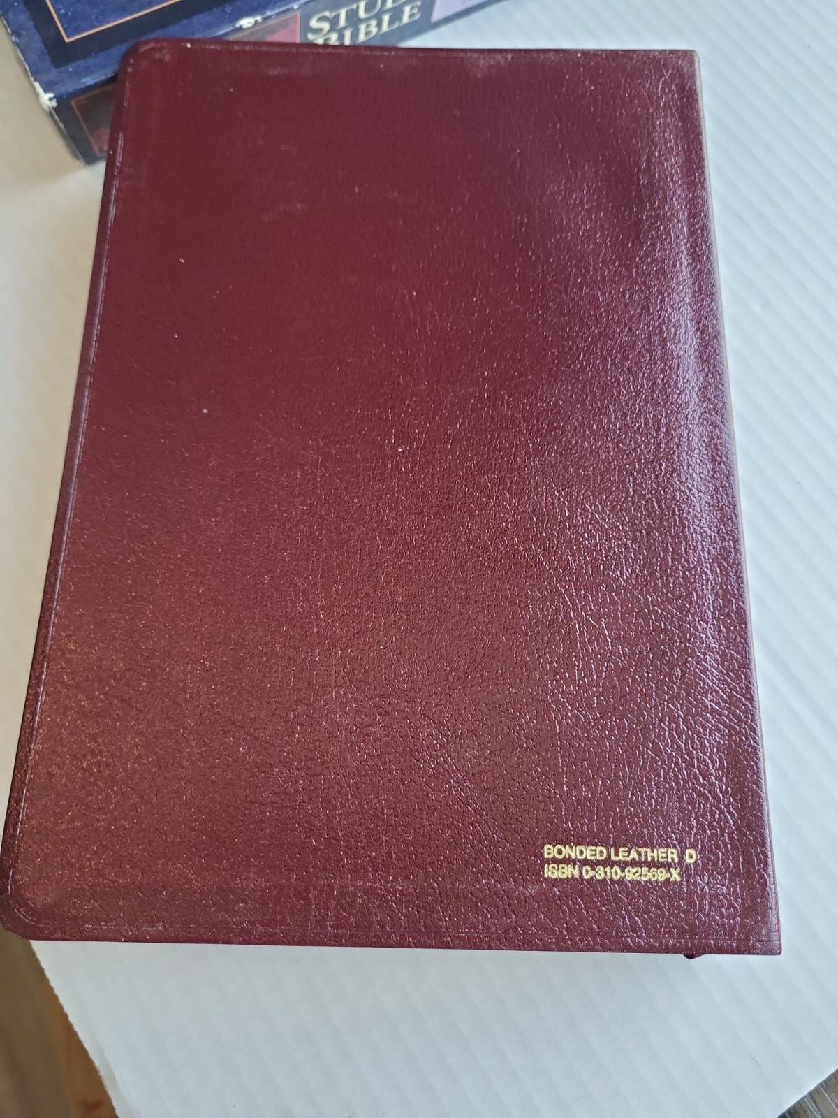 NIV Study Bible Zondervan 10th Anniversary Edition XL Bonded Leather Burgundy