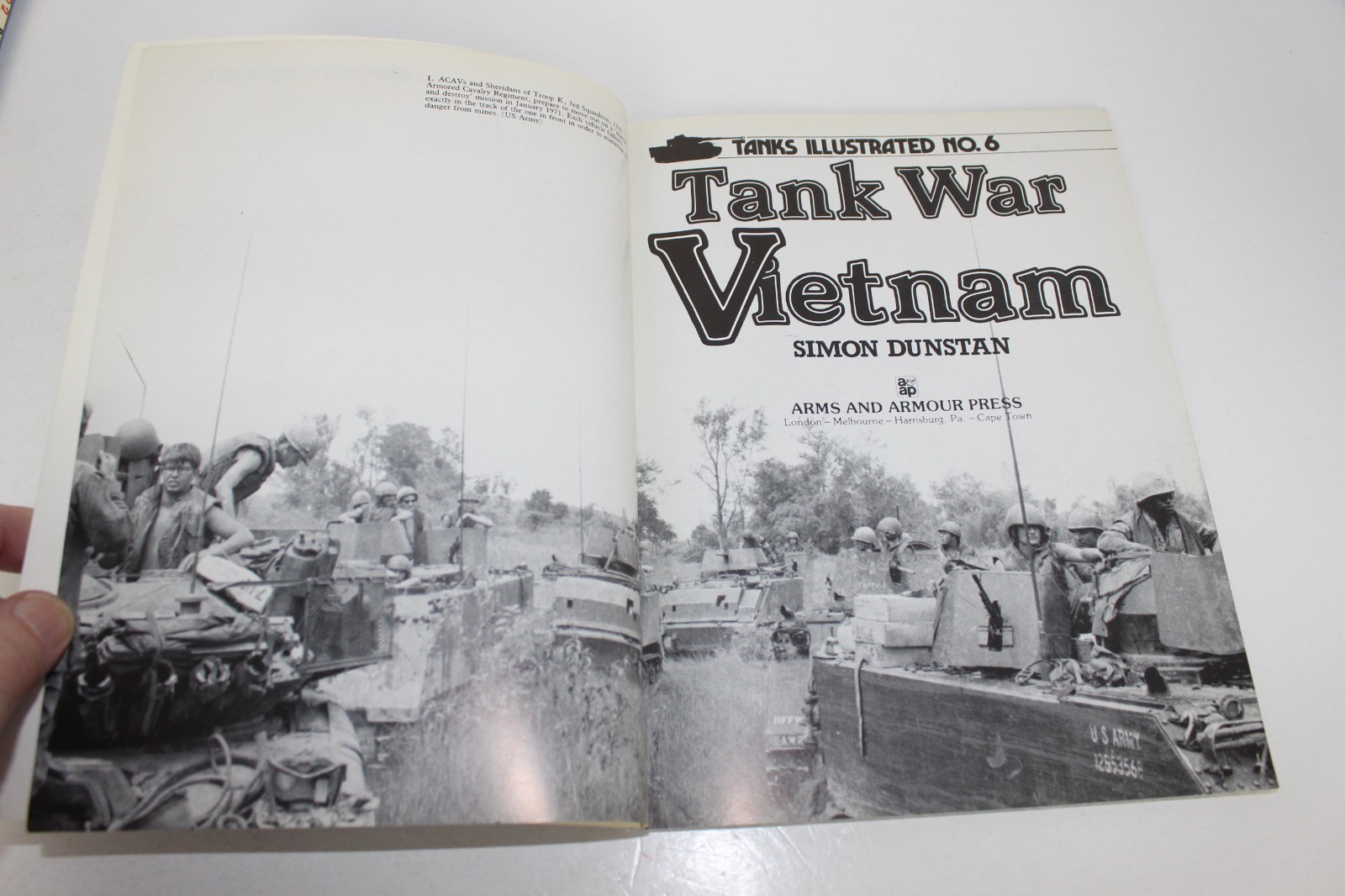 Lot of 6 Tanks Illustrated Arms and Armour Press – Nos. 1, 2, 3, 4, 5, 6 LN