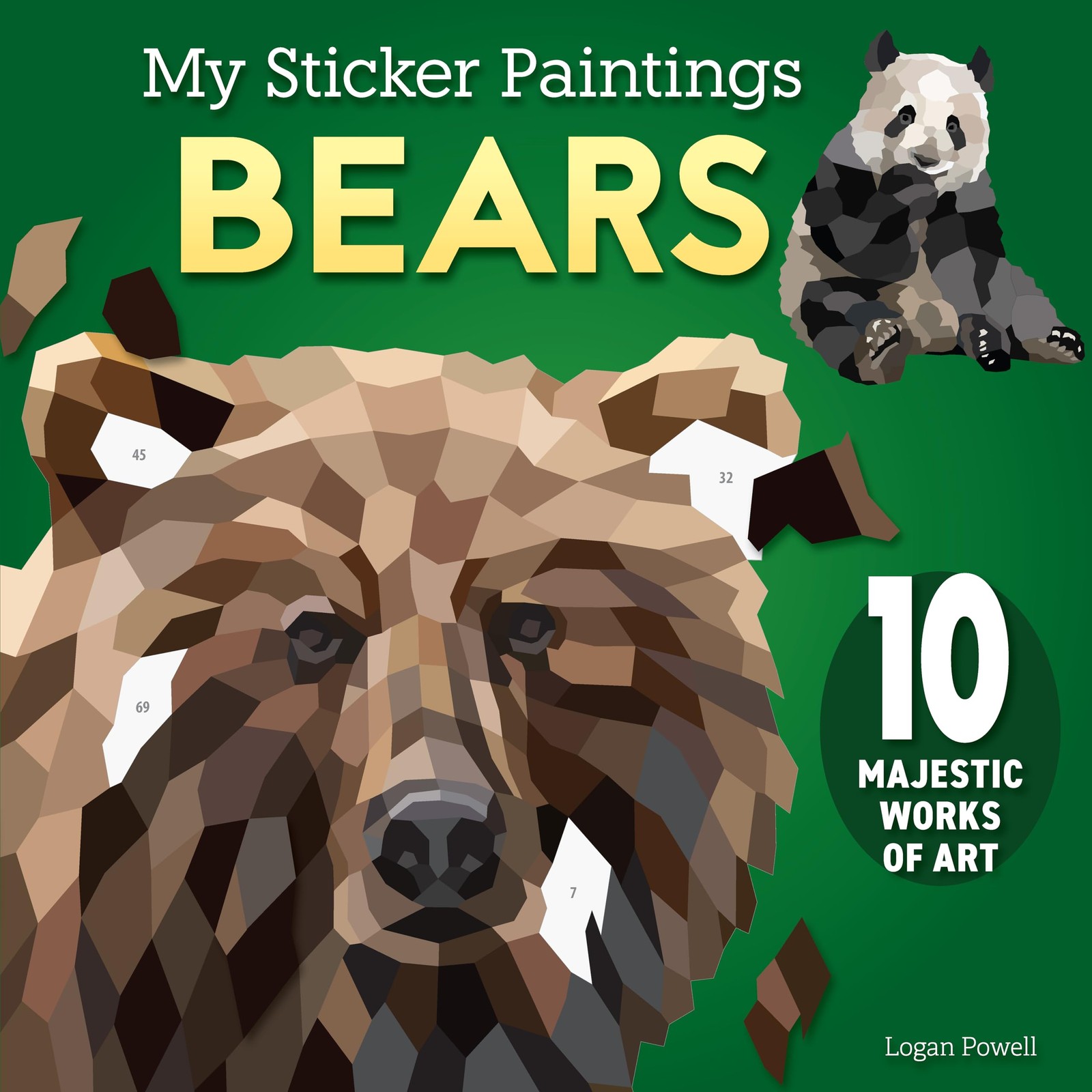 My Sticker Paintings: Bears: 10 Majestic Works of Art (Happy Fox Books) For…
