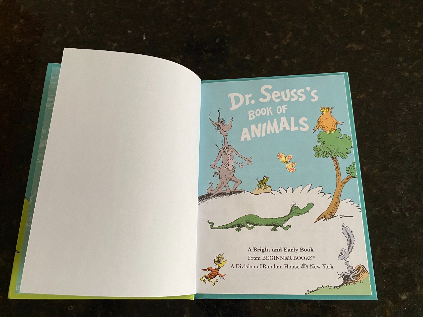 Dr Seuss Book of Animals Beginner Book Hardcover 6.75″ x 9.25″
