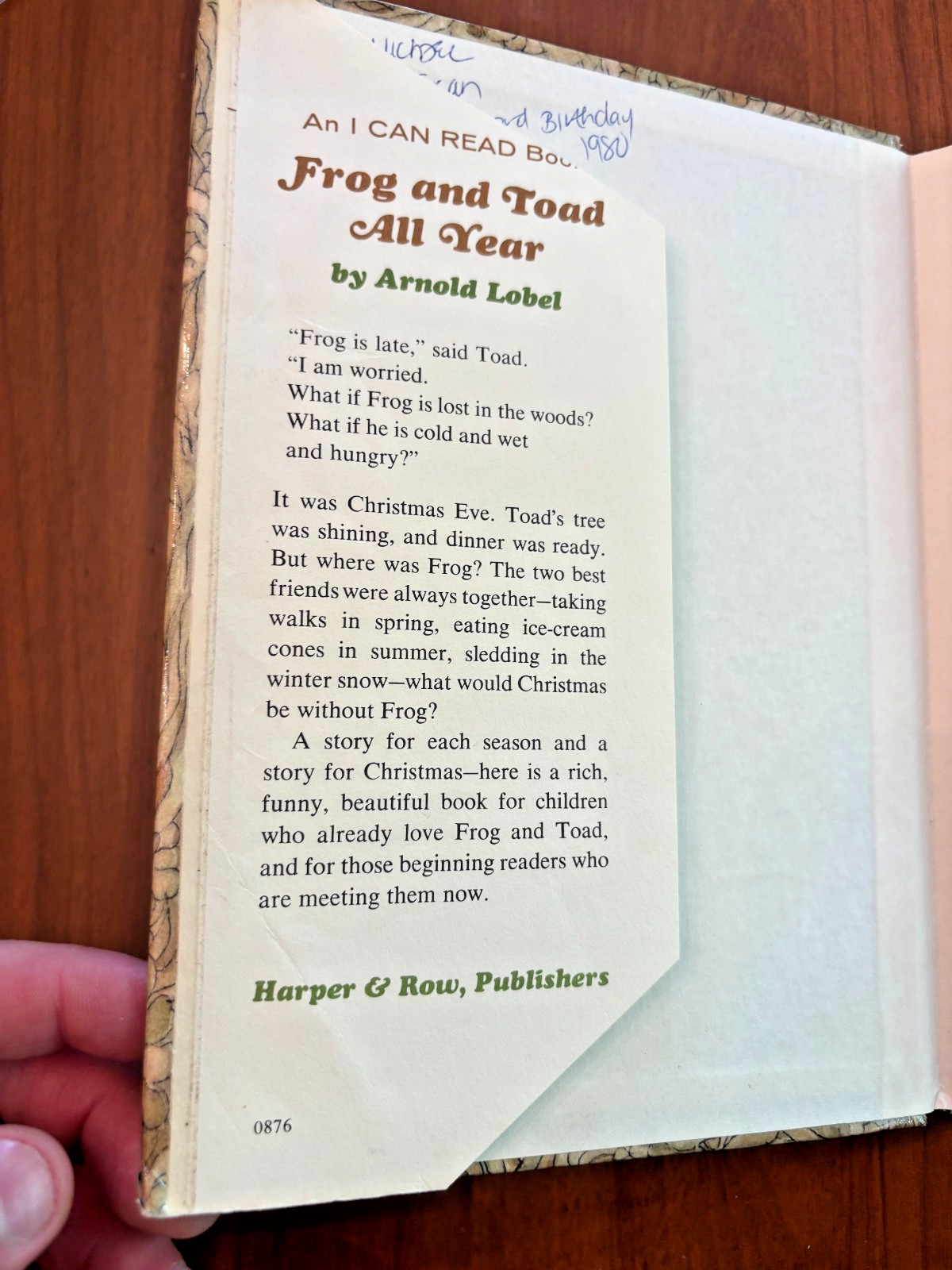 FROG AND TOAD – FIRST EDITION HARDCOVER DJ LOT OF 3 BOOKS 1970’S by ARNOLD LOBEL