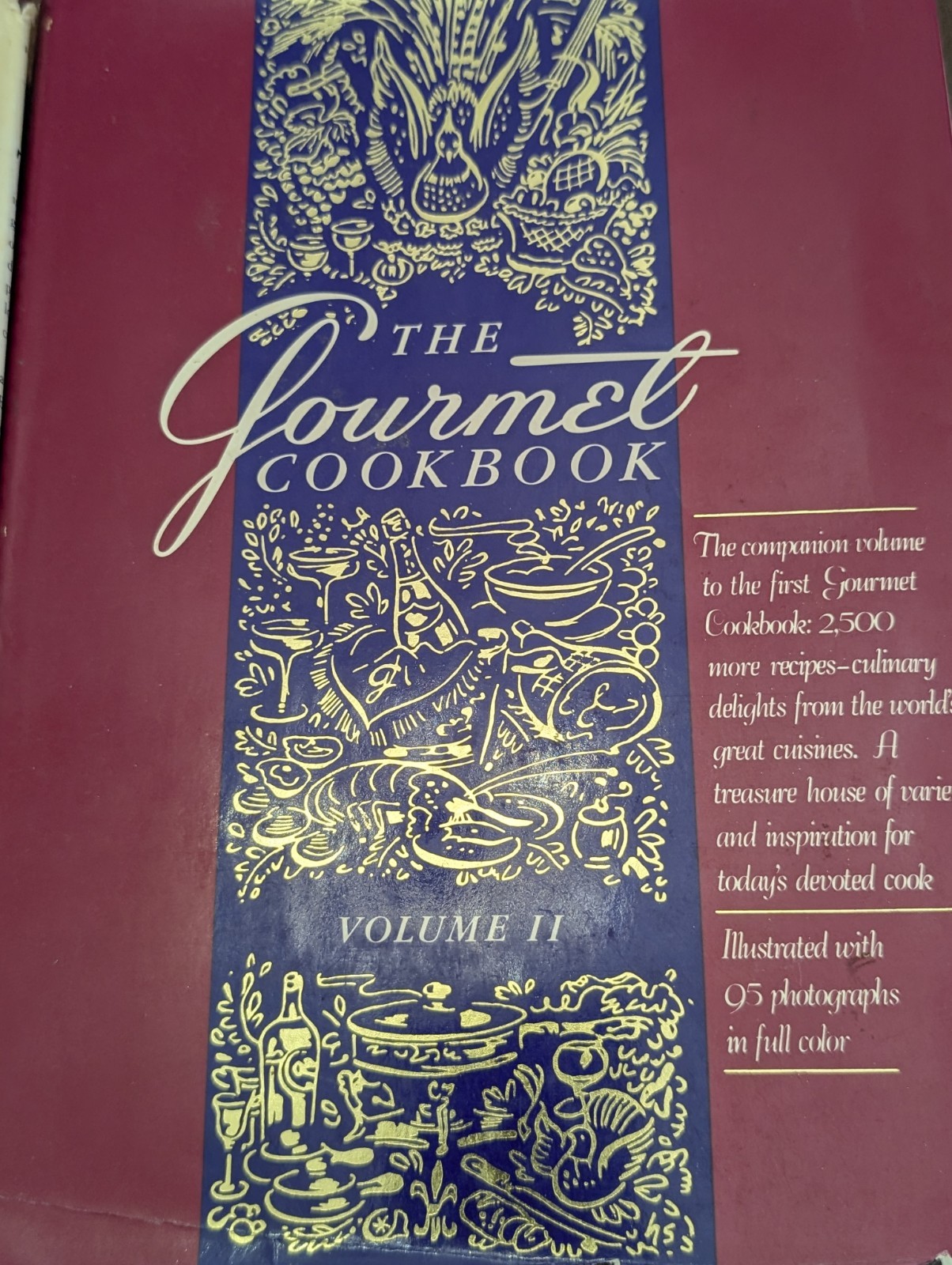 The Gourmet Cookbook Volume 1 & 2 Hardcover Vintage Set Revised 1980s
