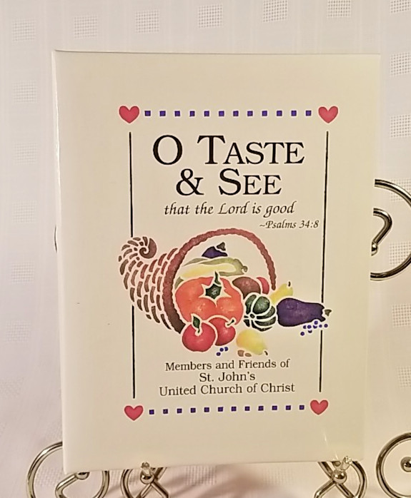 O Taste & See St. Luke’s United Church of Christ Cookbook 9.25″x7″ 3-ring format