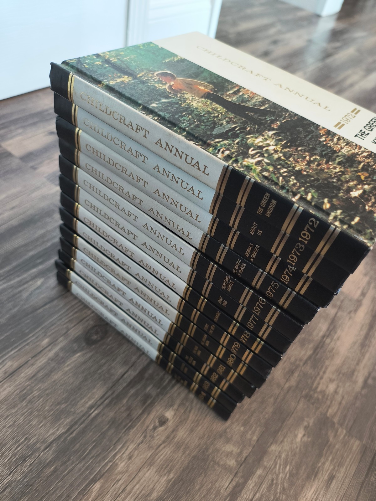 Childcraft Annual Book Lot 1972–1984 Complete Run 13 Volumes Vintage Educational