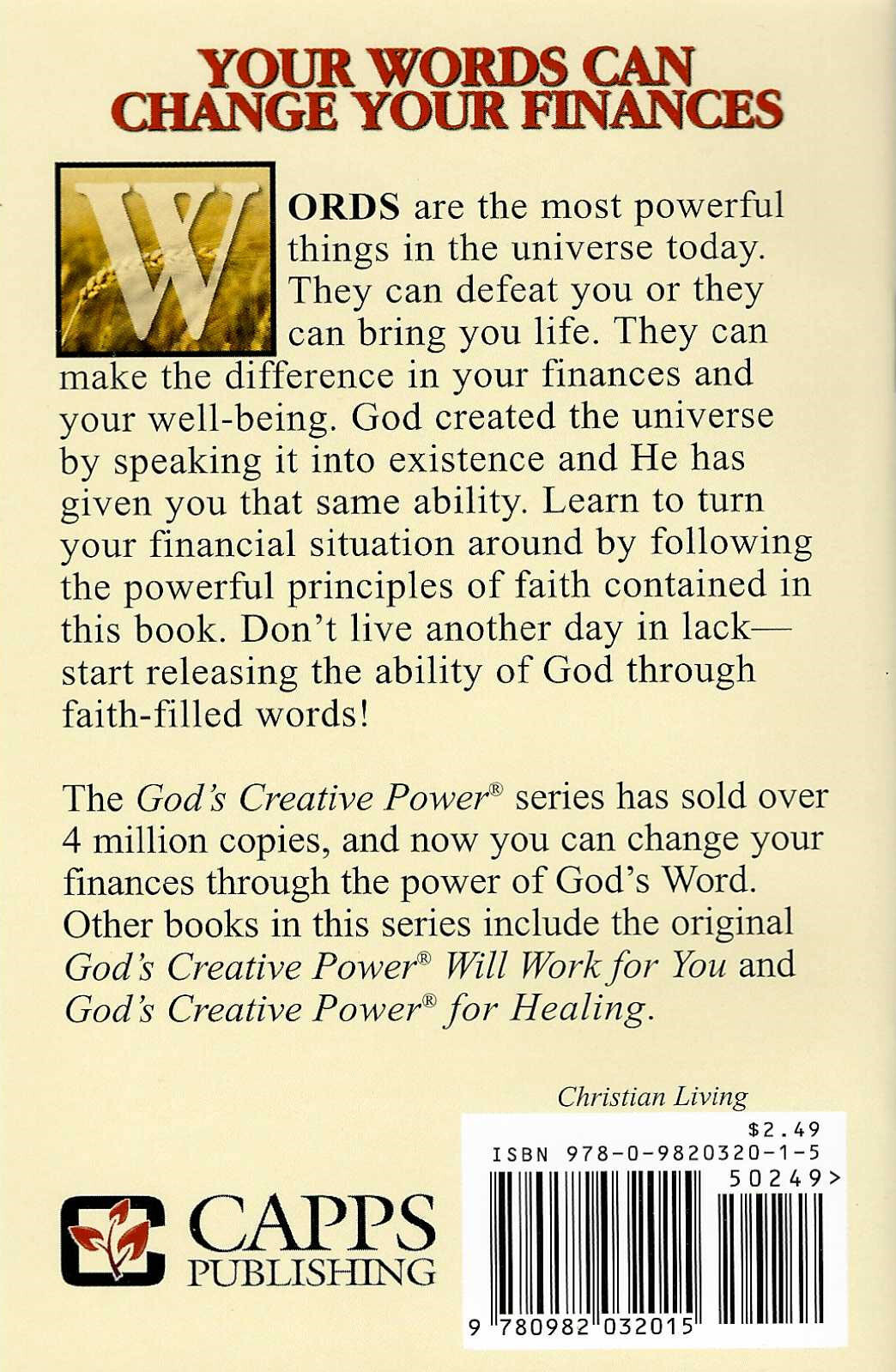 God’s Creative Power for Finances (1 Copy) by Charles Capps