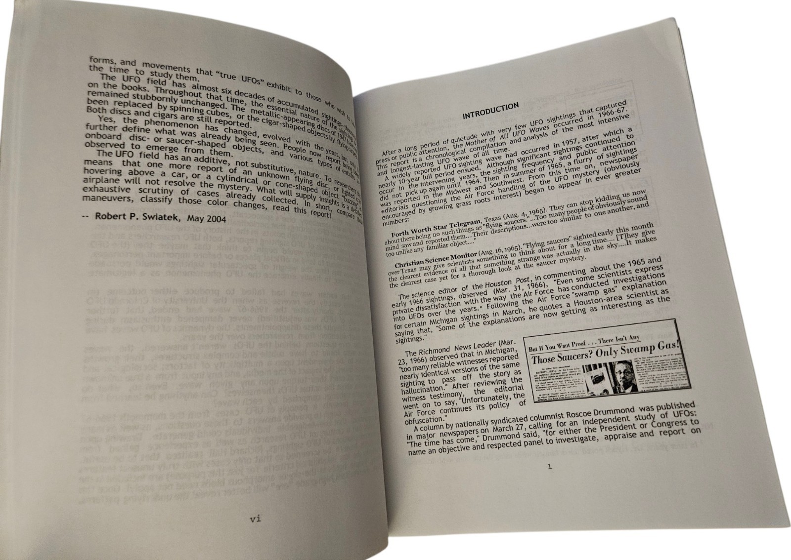 Alien Invasion Or Human Fantasy? The 1966-67 UFO Wave Richard H. Hall 2004 Book