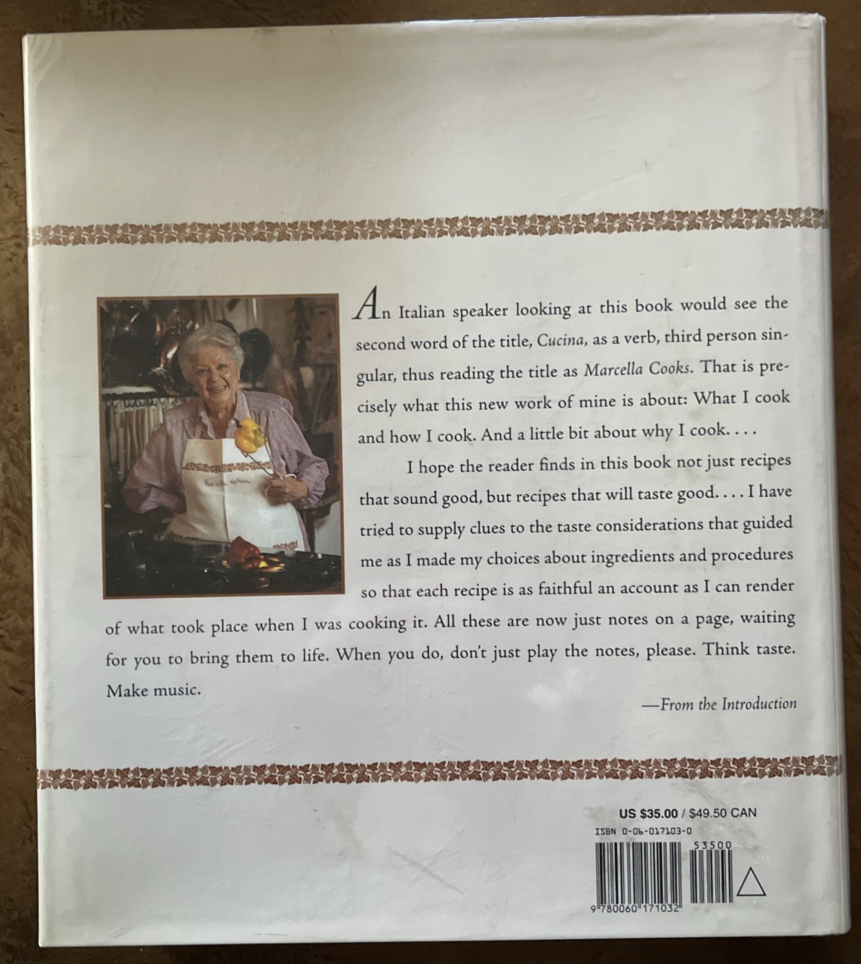 Marcella Cucina by Marcella Hazan SIGNED 1st Edition 1997 Italy- HB-DC-1D