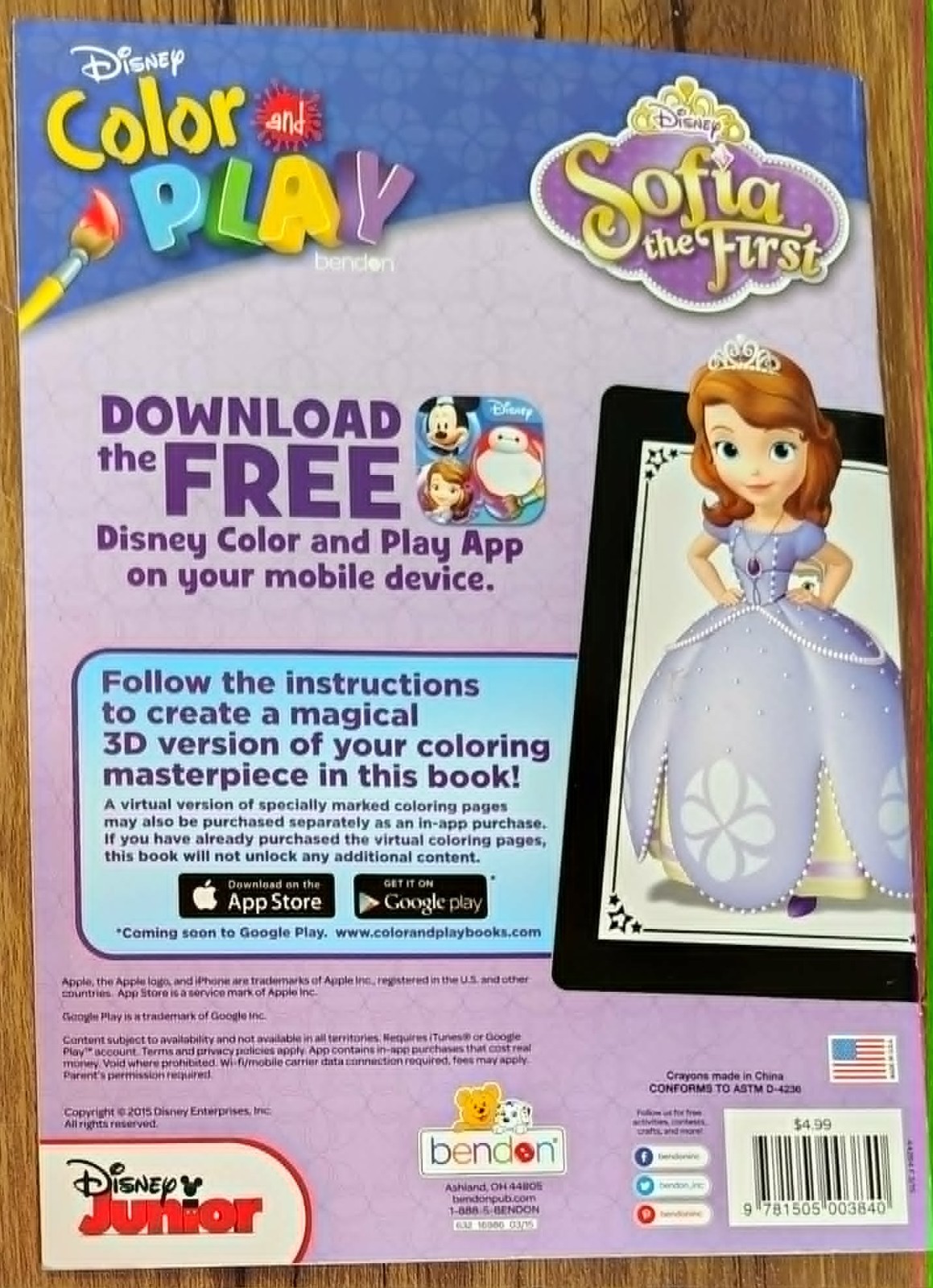 Sofia the First – Color and Play – Come to Life! Coloring & Activity Book 2015
