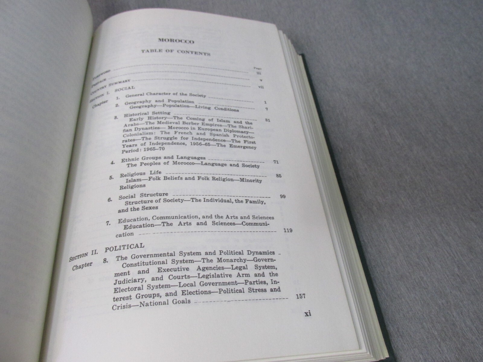 AREA HANDBOOK FOR MOROCCO 1972 DA PAM 550-49 Hardback