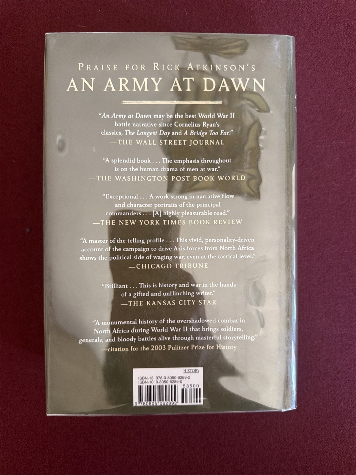 THE DAY OF BATTLE The War in Sicily and Italy 1943-1944 1st Ed. Mylar Cover