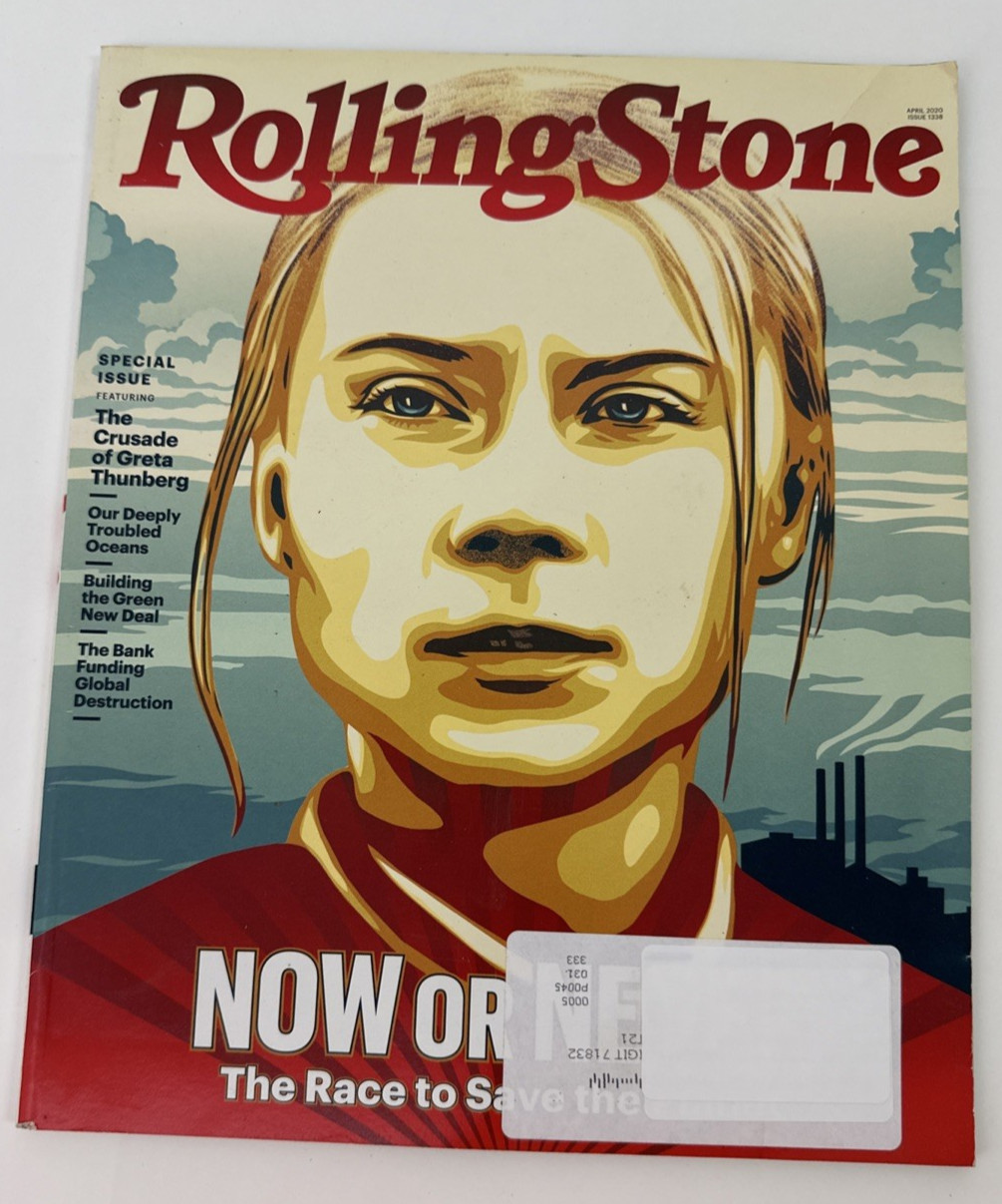 Rolling Stone Magazine #1338 April 2020 Music Now or Never Planet GRETA THUNBERG