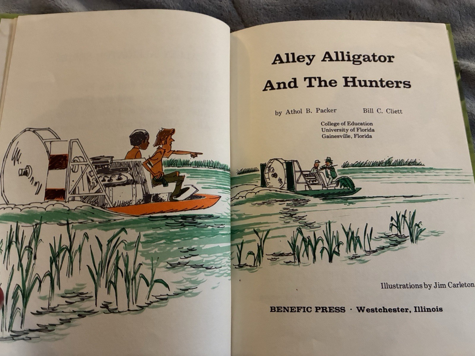 Alley Alligator And The Hunter by Athol B. Packer 1974