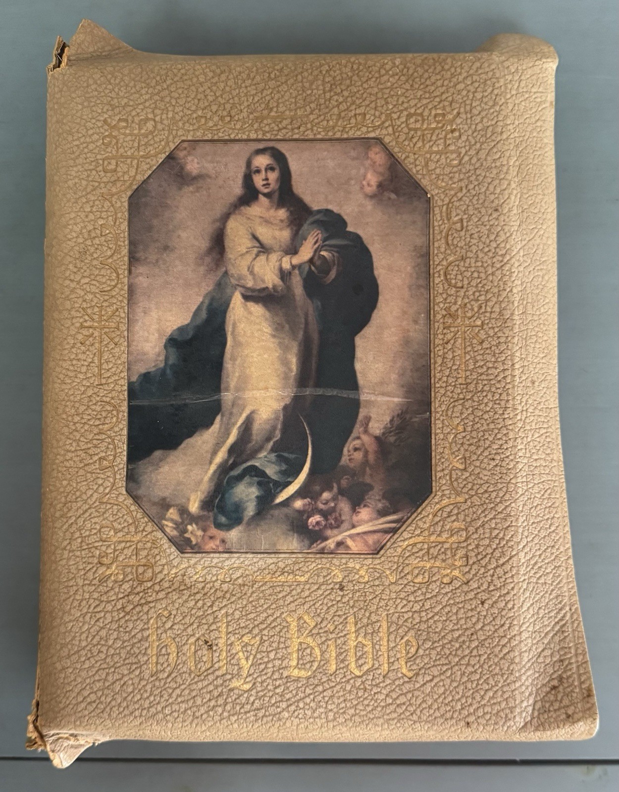 HOLY BIBLE 1960’s Catholic Press HOLY NAME DELUXE EDITION Illustrated