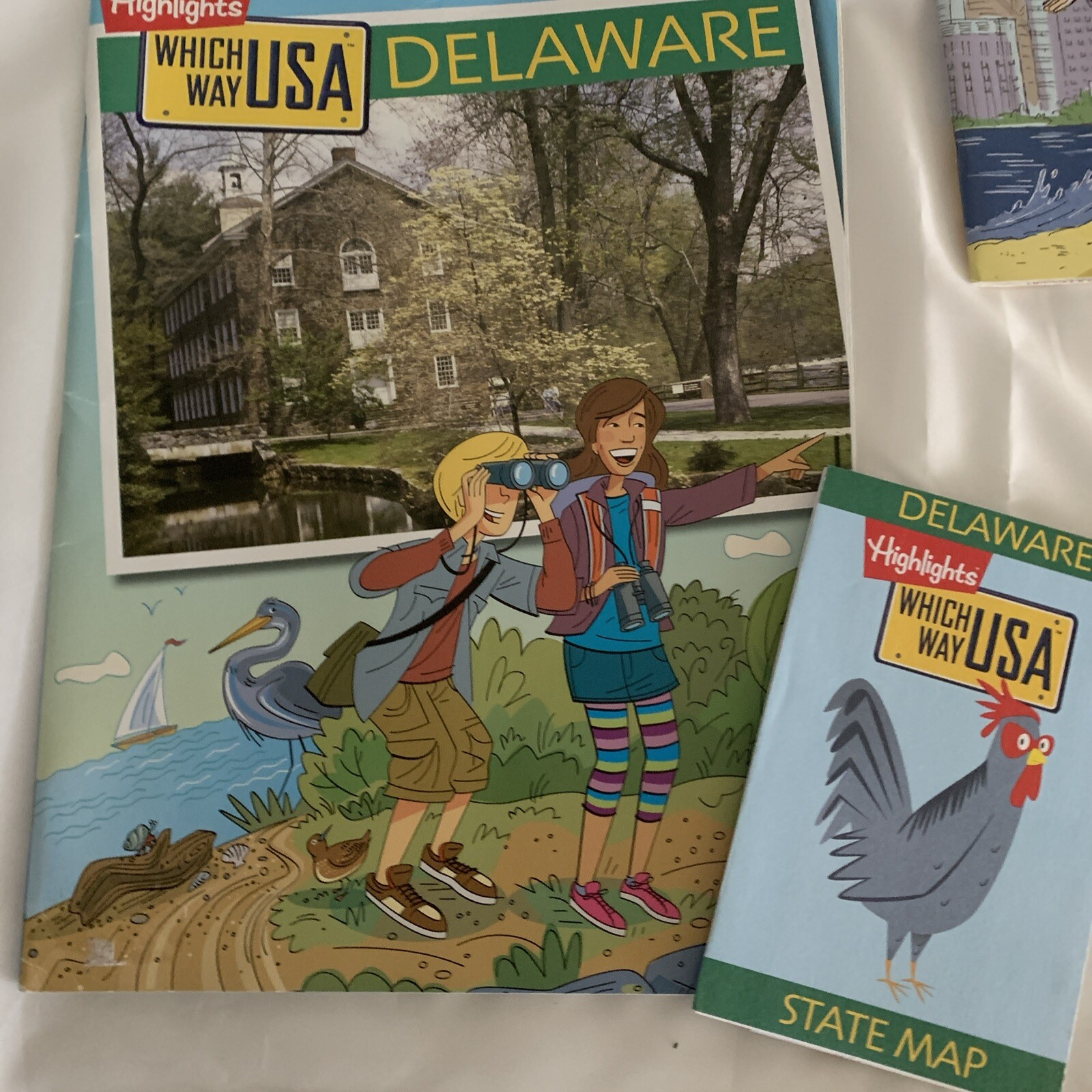 Highlights Which Way USA State Activity Books Map Lot of 8 Home School 2013-2014
