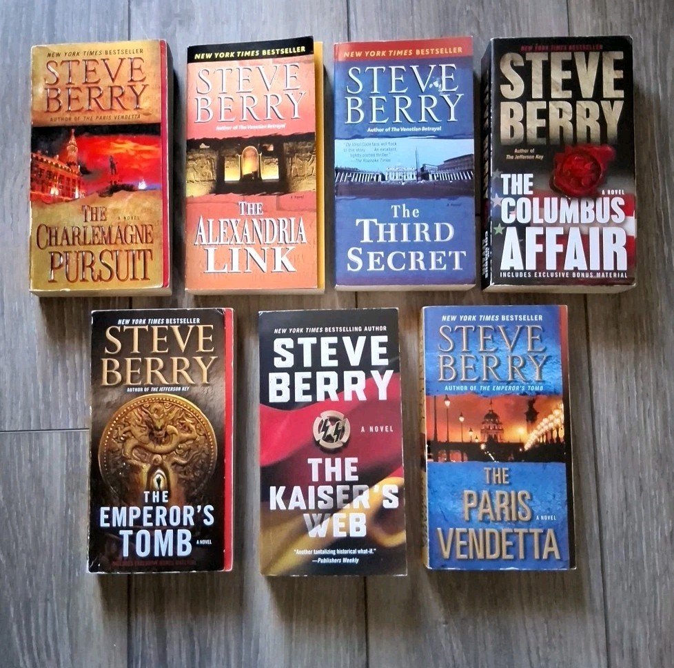 Steve Berry Historical Thriller Lot (7) FREE SHIPPING