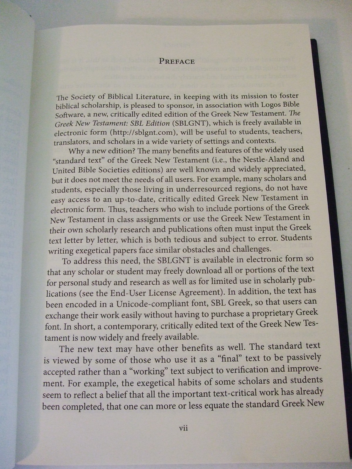 The Greek New Testament SBL Edition, 2010