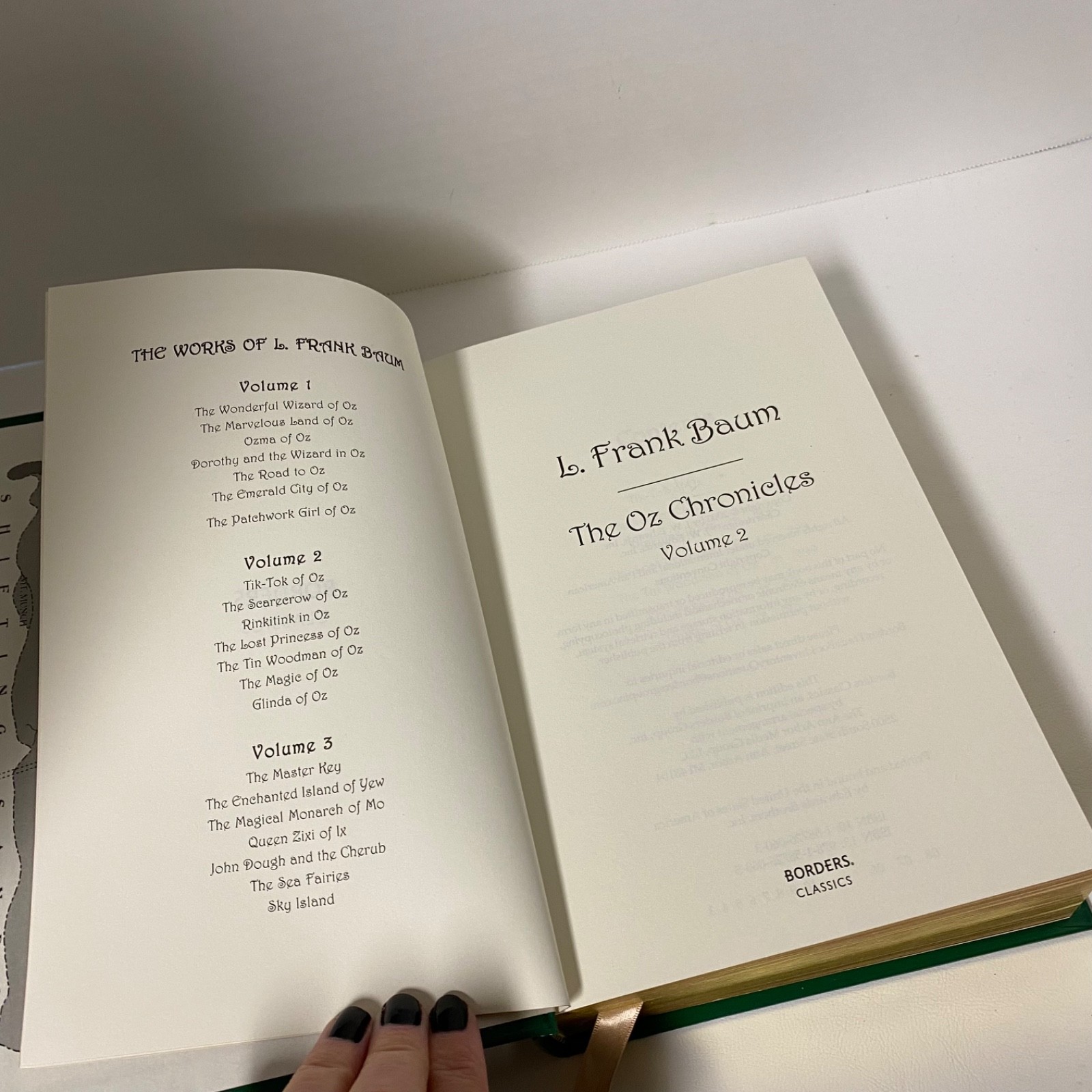 OZ CHRONICLES •• L. FRANK BAUM • VOL 1 & 2 • LEATHER GIFT ED Wizard of Oz 2003